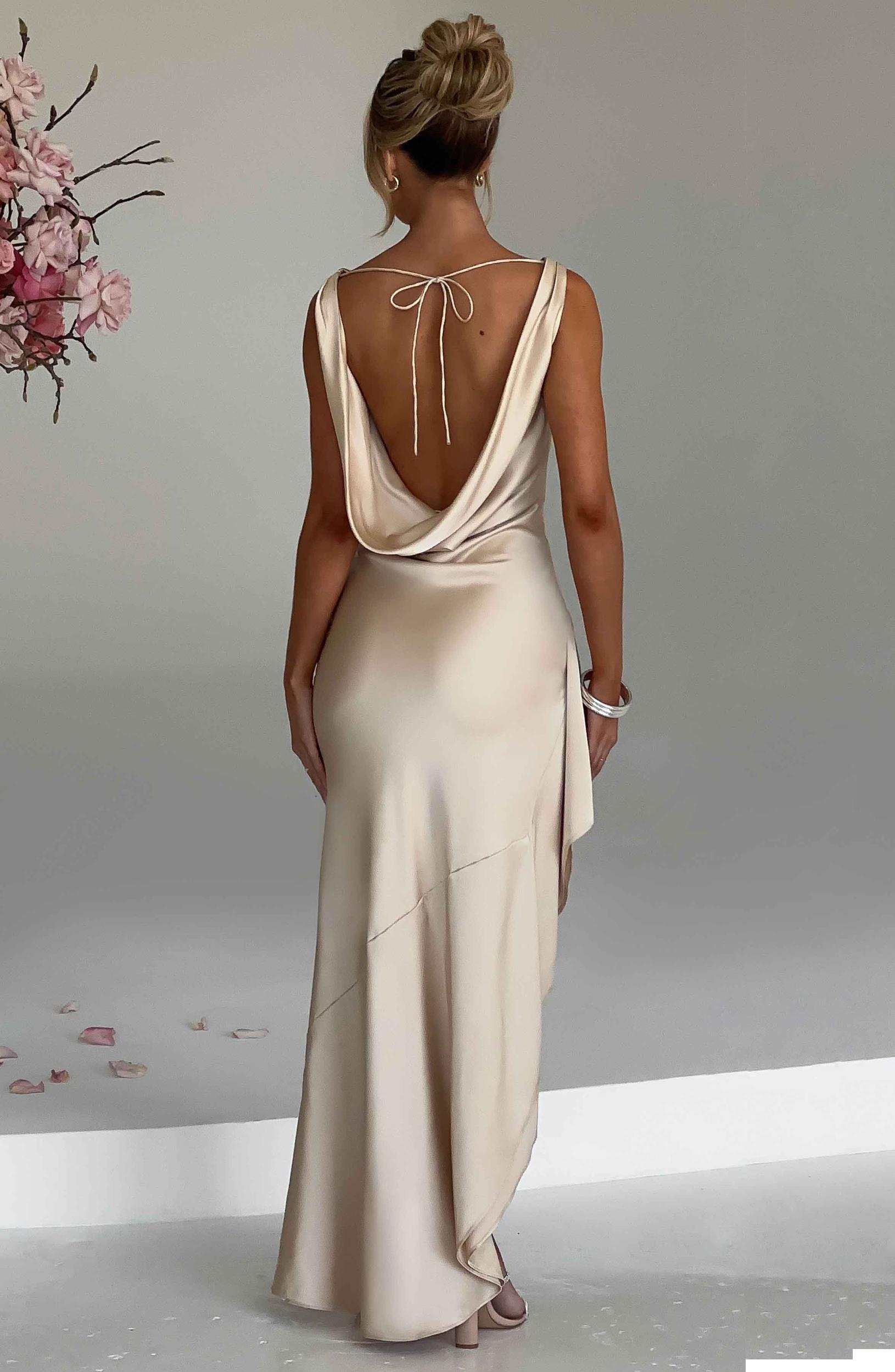Marilyn Maxi Dress - Champagne Product Image