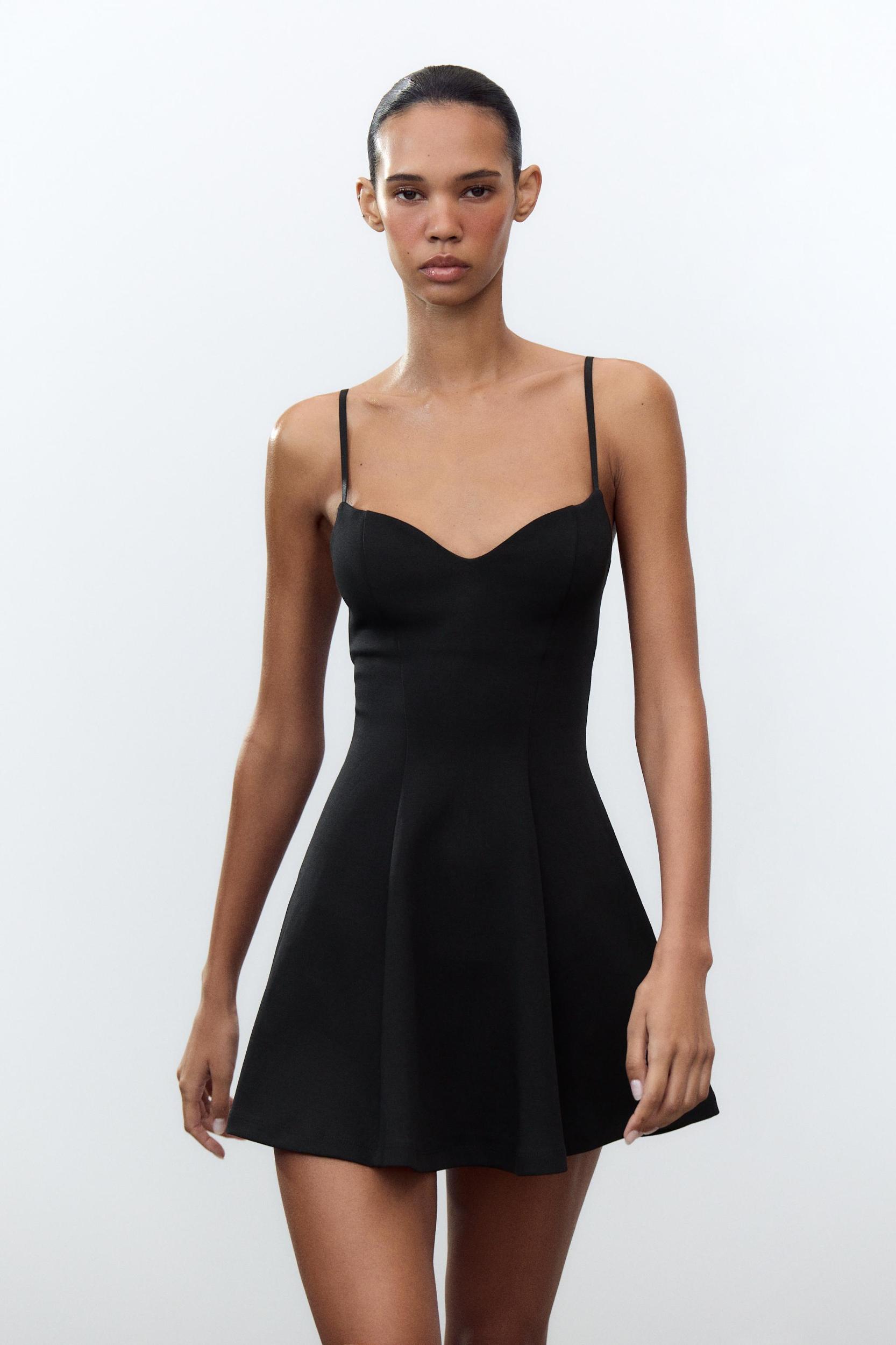 SWEETHEART NECKLINE MINI DRESS Product Image