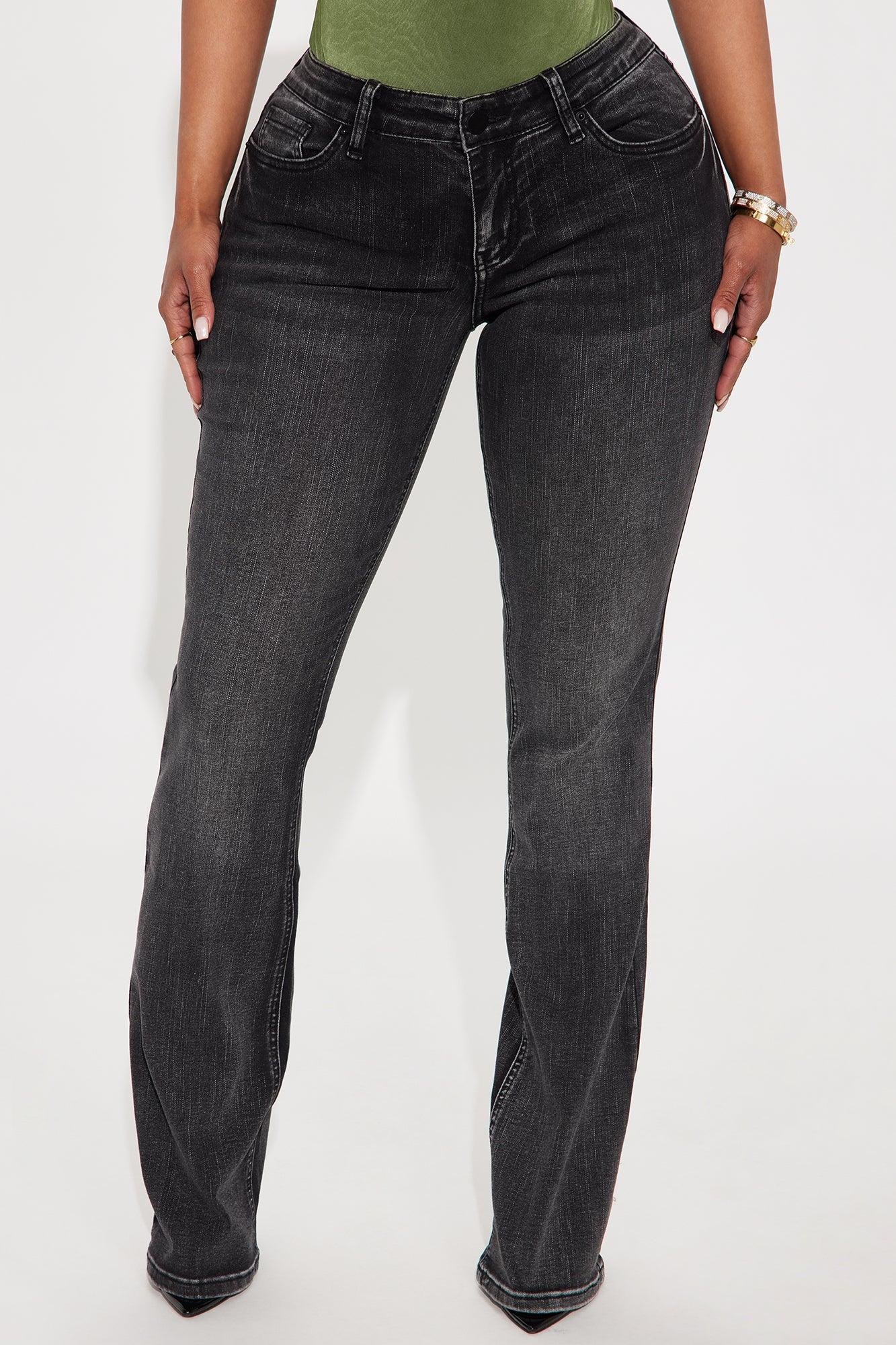 Bring It Back Star Embellished Bootcut Jeans - Black Wash Female Product Image