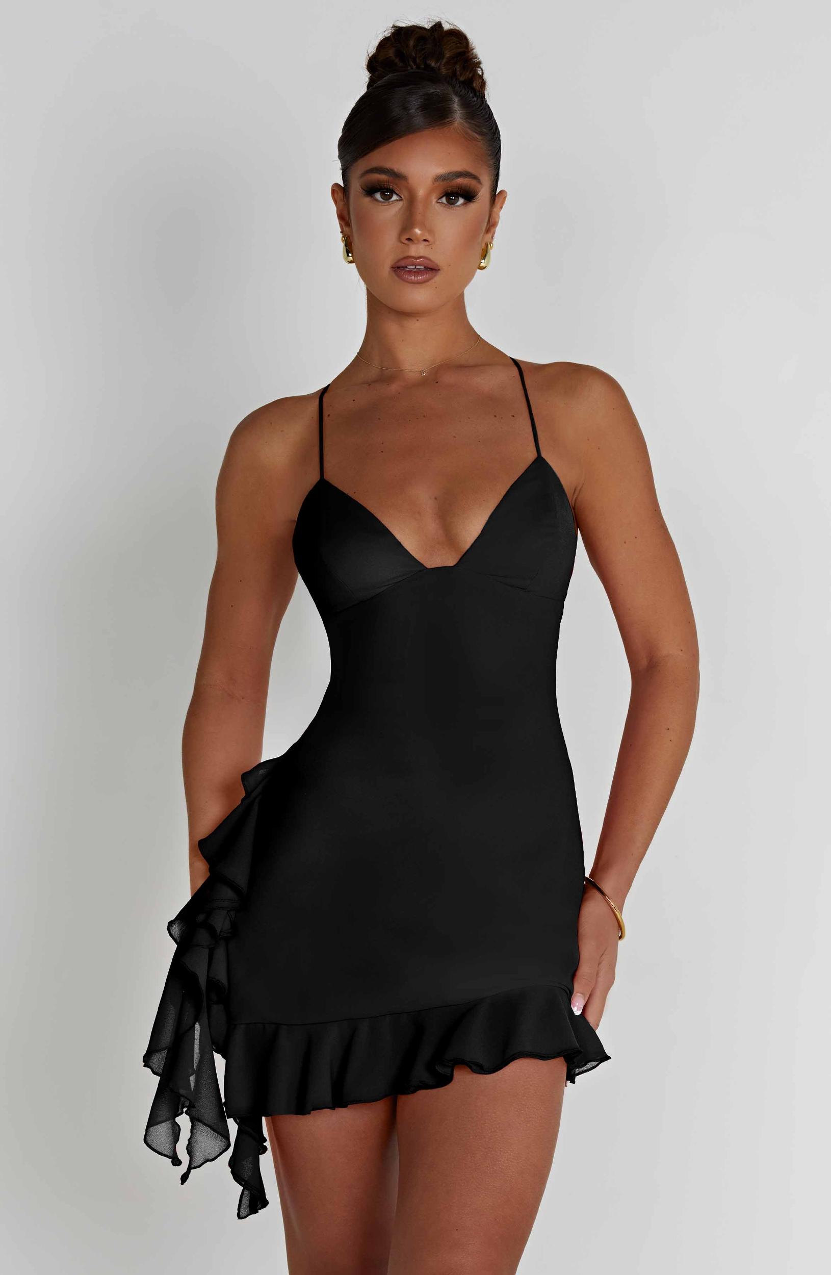 Larosa Mini Dress - Black Product Image