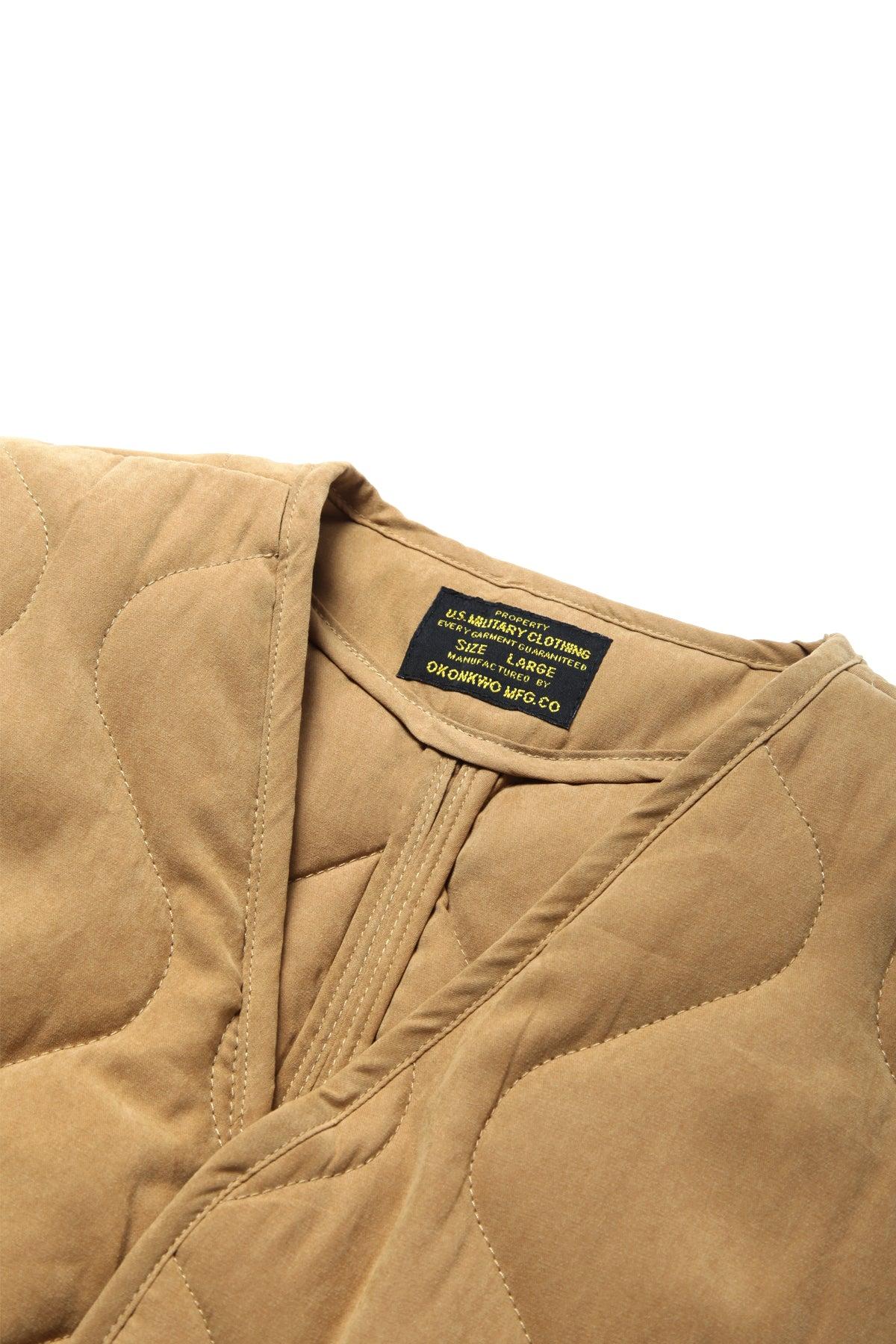 Okonkwo MFG - Quilted Liner Gilet - Tan Product Image