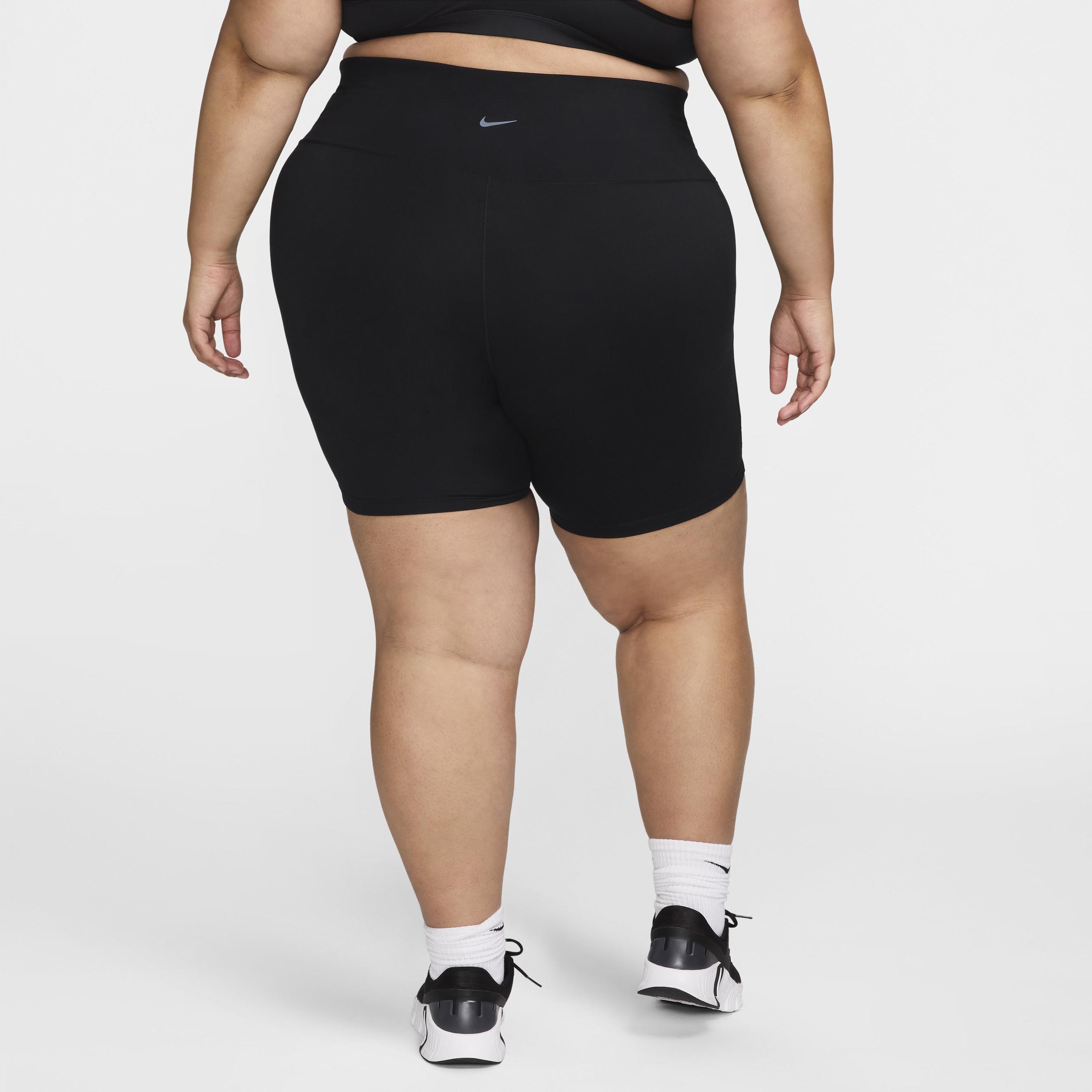 Nike Womens One High-Waisted 8 Biker Shorts with Pockets (Plus Size) | FZ6760-010 Product Image