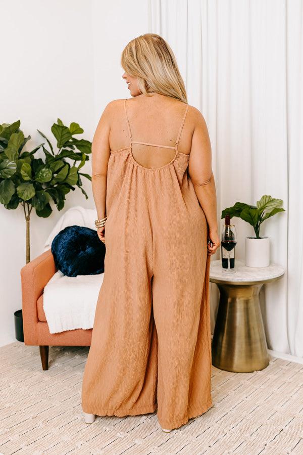 Fiercely Loved Jumpsuit In Camel Curves Product Image