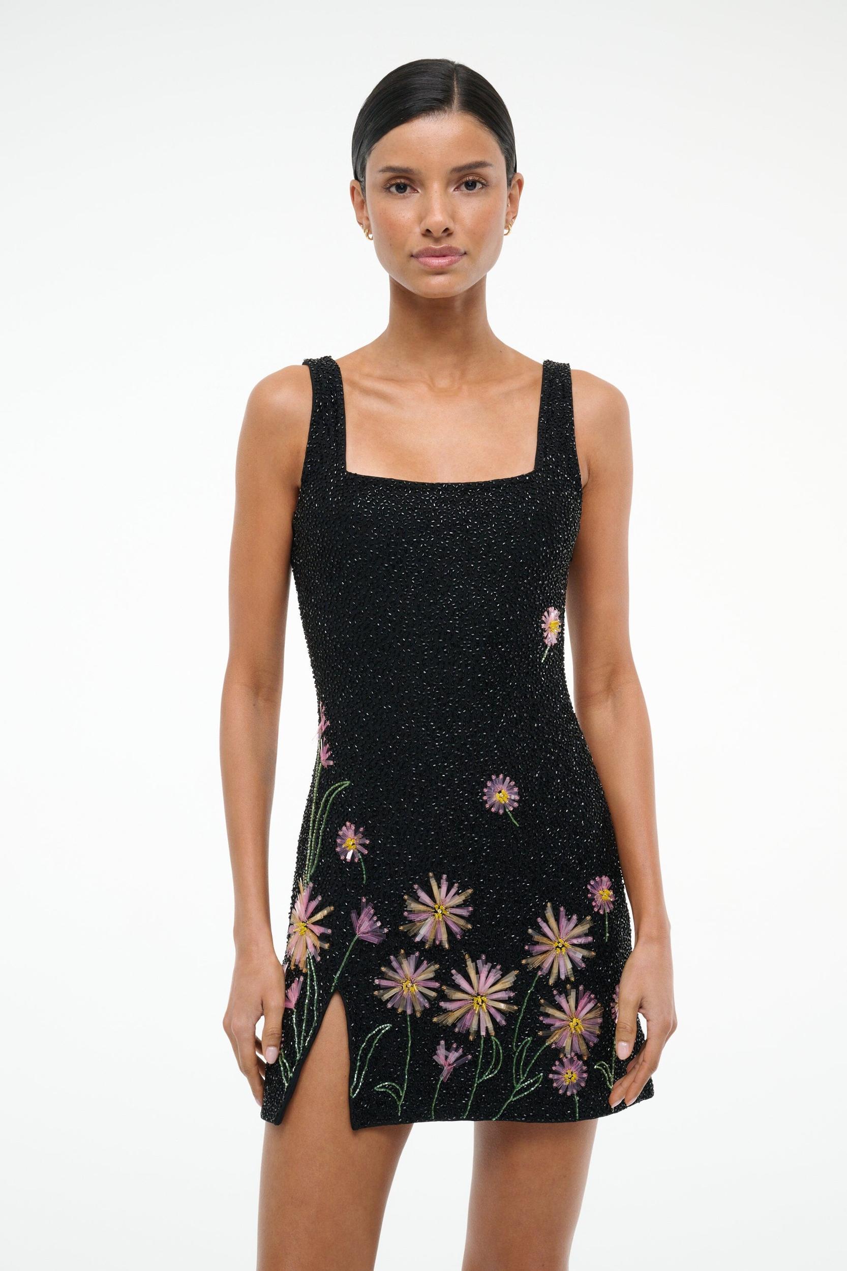 LE SABLE DRESS | DAHLIA DAYDREAM BLACK Product Image