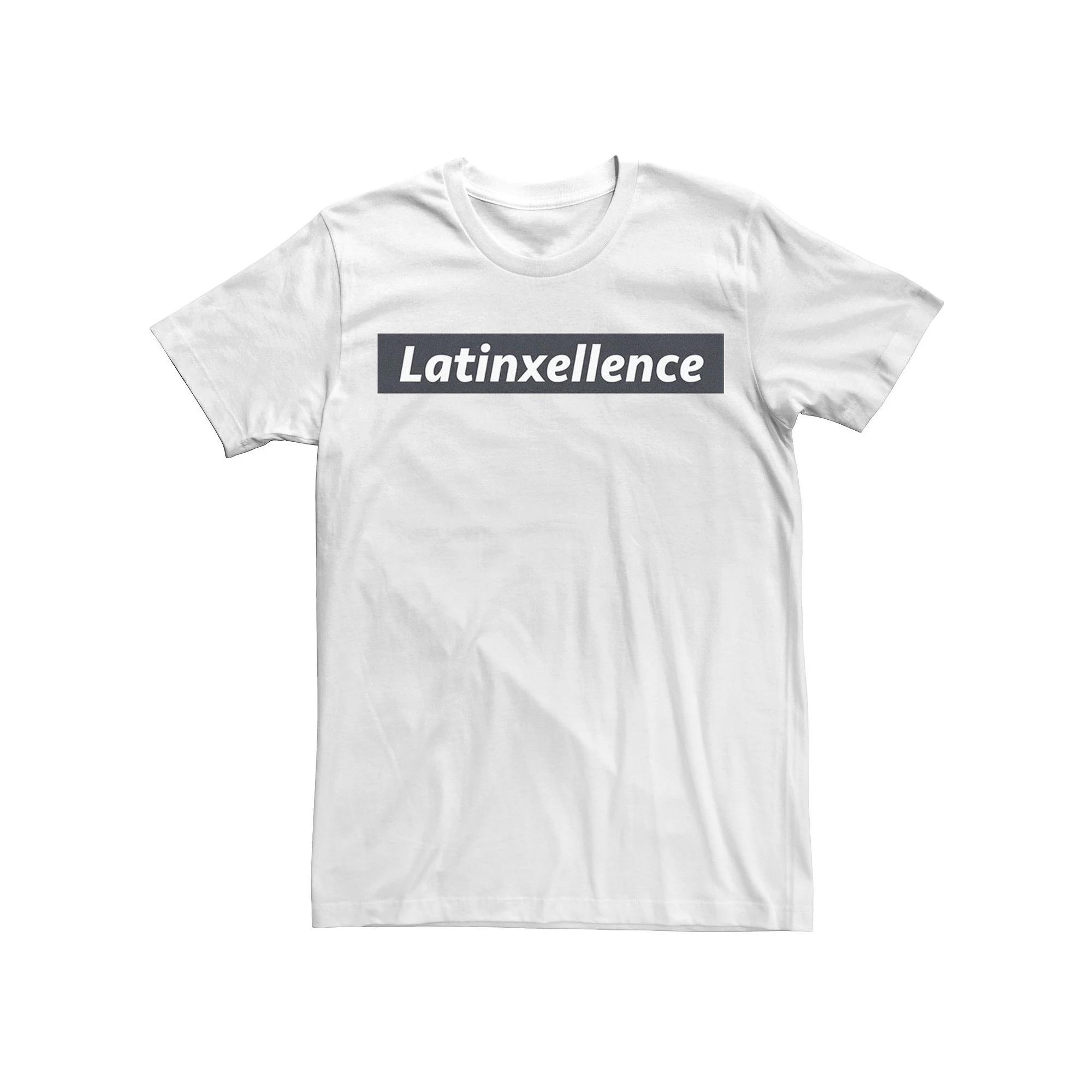 Men's Gonzales Latinxellence Bordered Text Tee,  Product Image