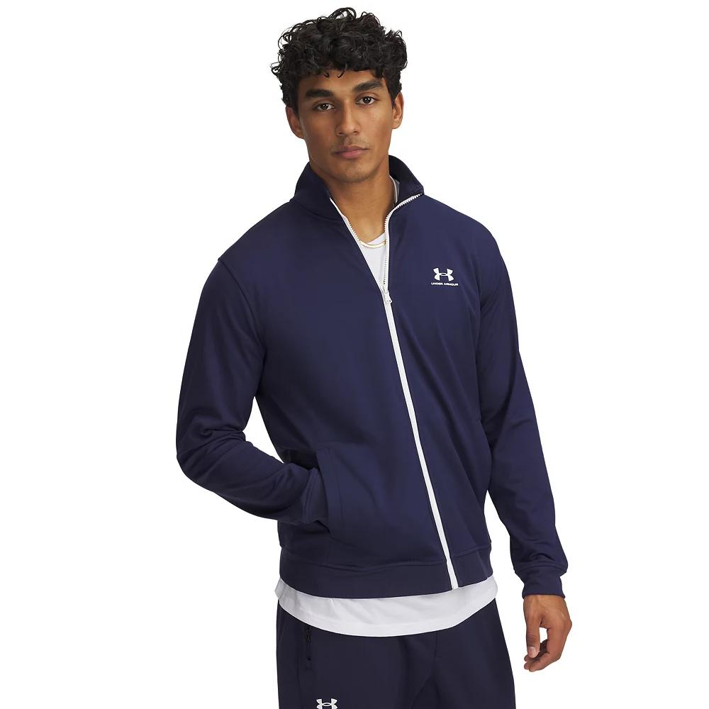 Men's Under Armour UA Sportstyle Tricot Track Jacket, Size: Small, Blue Product Image