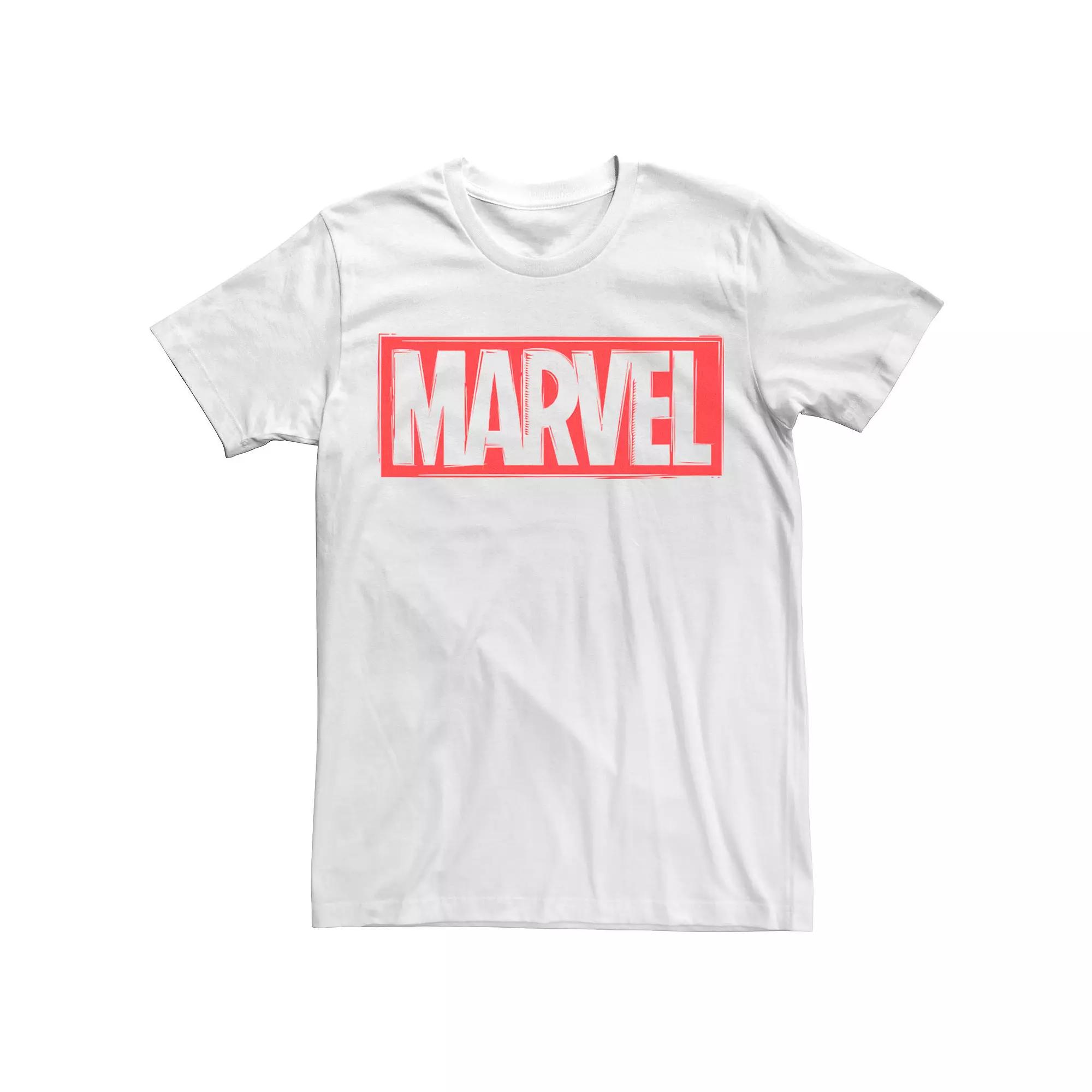 Men's Marvel Woodcut Logo Tee,  Product Image