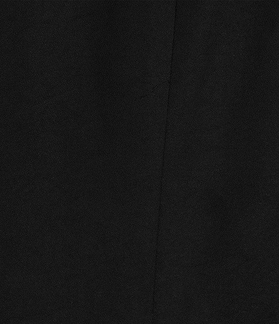 Skies Are Blue Notch Lapel Shirred 3/4 Sleeve Open Front Statement Blazer Product Image