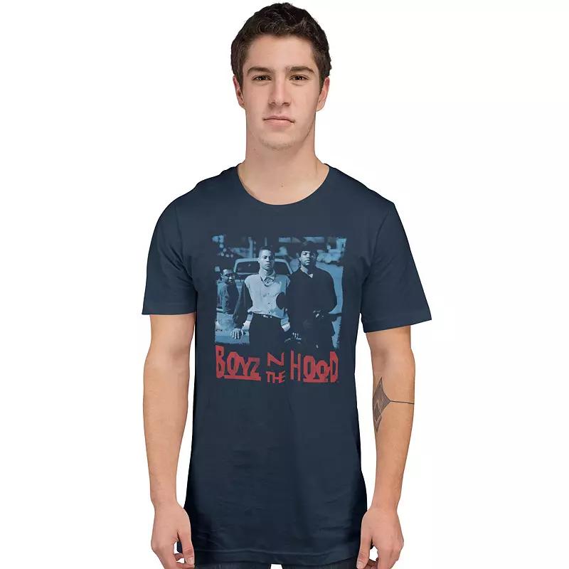 Boyz N the Hood Red & Blue Tee, Men's, Size: XXL, Black Product Image