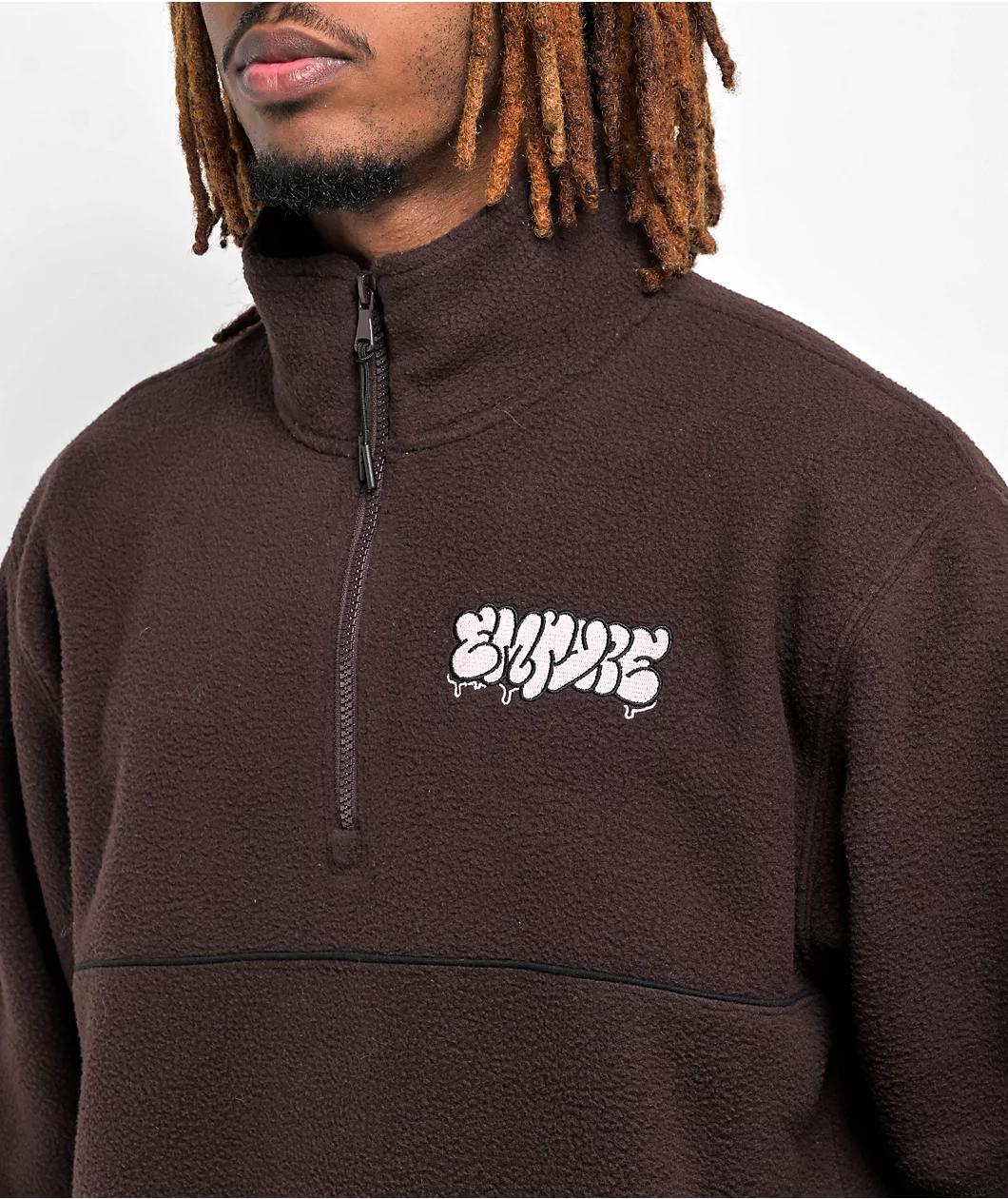 Empyre Carter Brown Quarter Zip Sweatshirt Product Image
