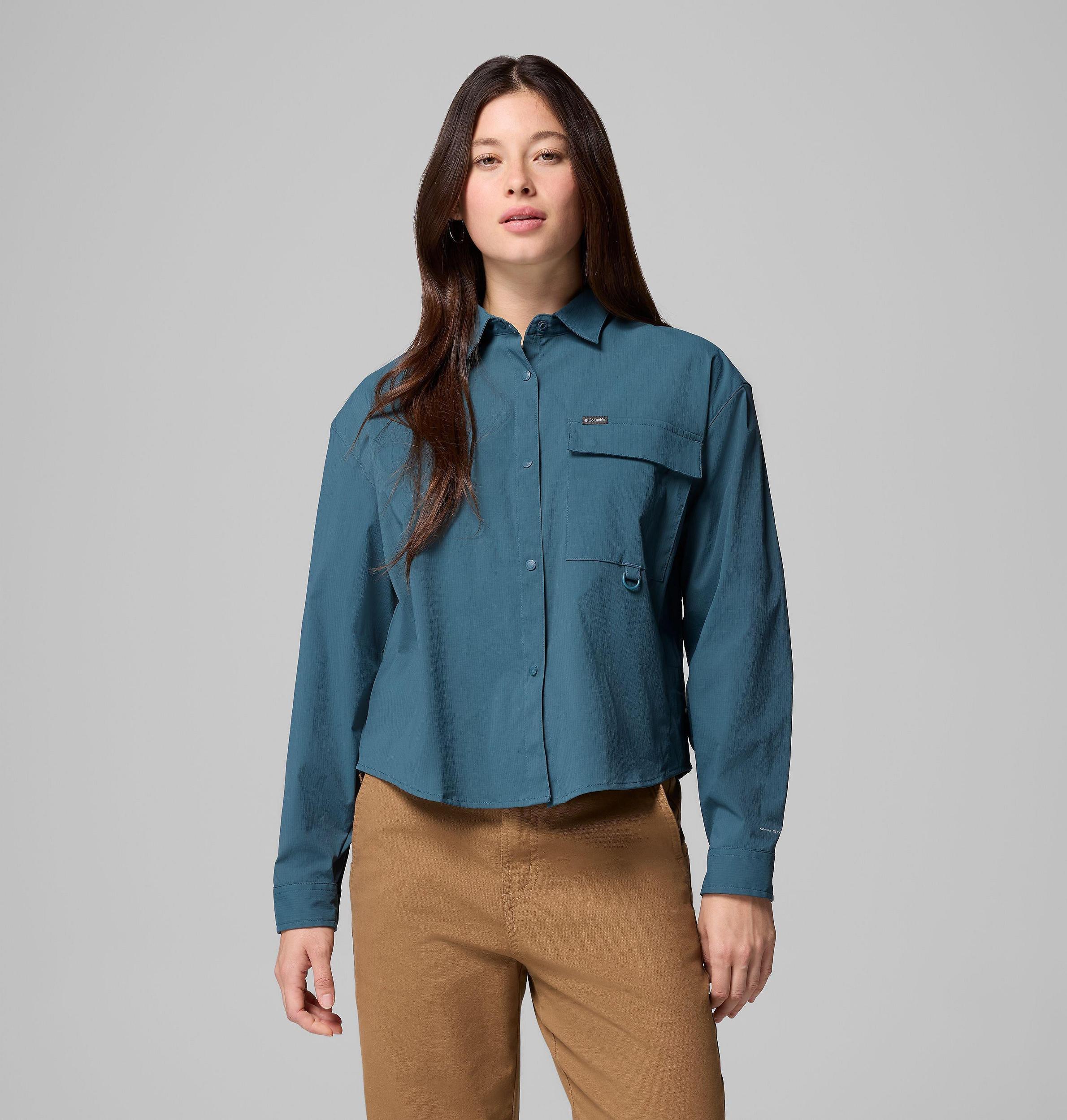 Columbia Womens Granite Point Woven Long Sleeve Shirt- Product Image