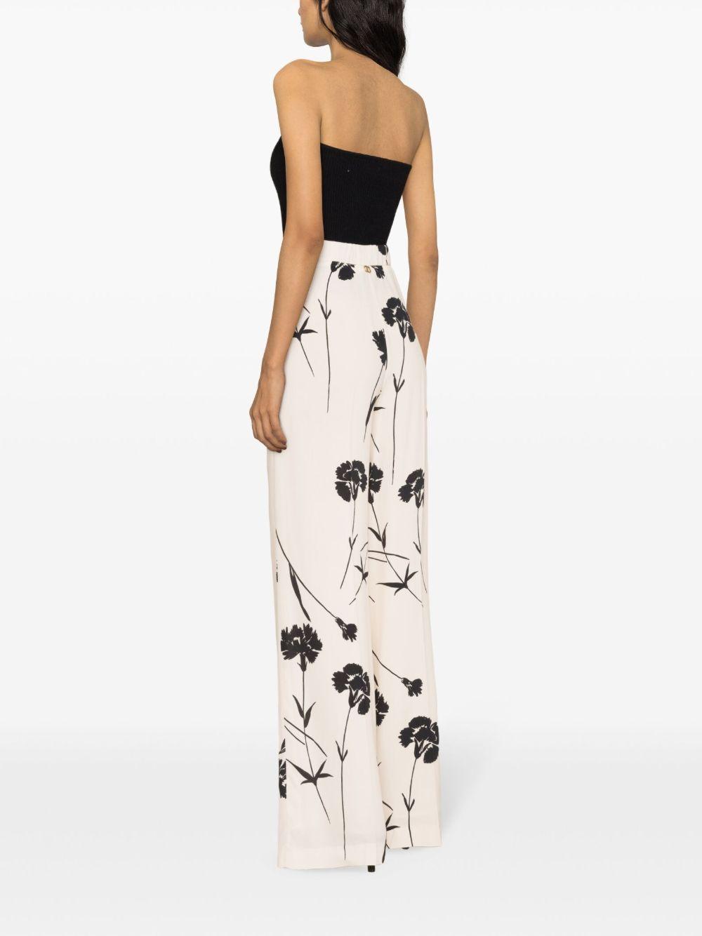 floral-print wide-leg trousers Product Image