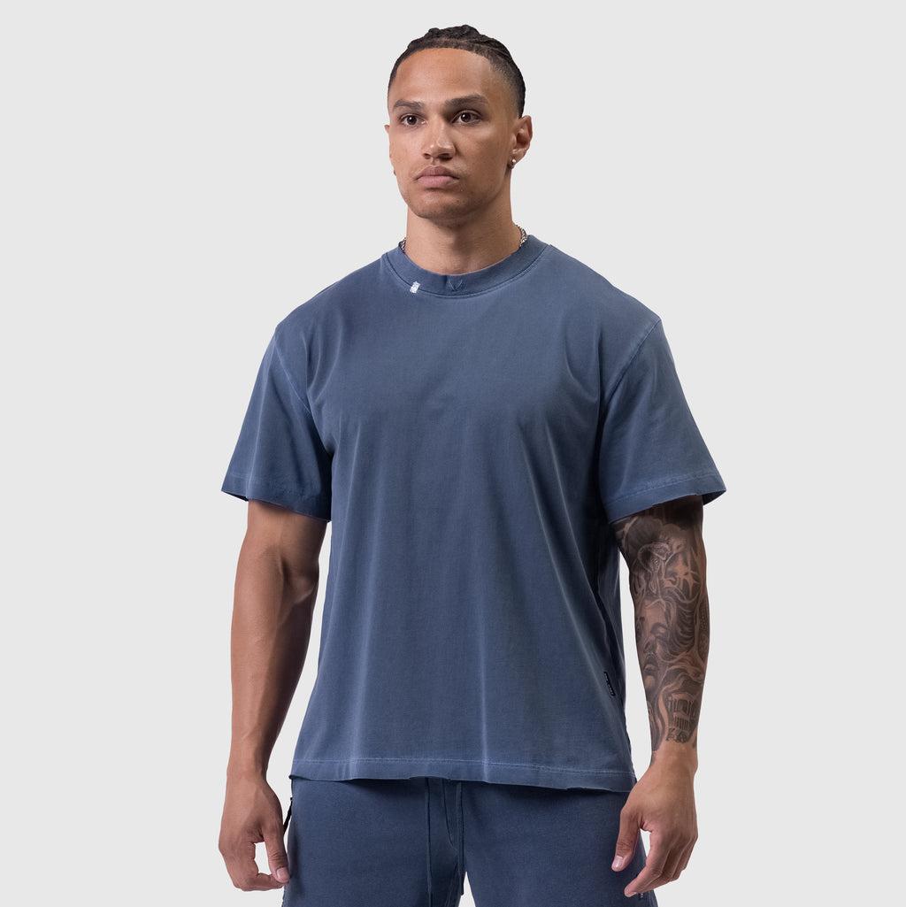 0797. Tech Essential™ Relaxed Tee - Faded Navy Product Image