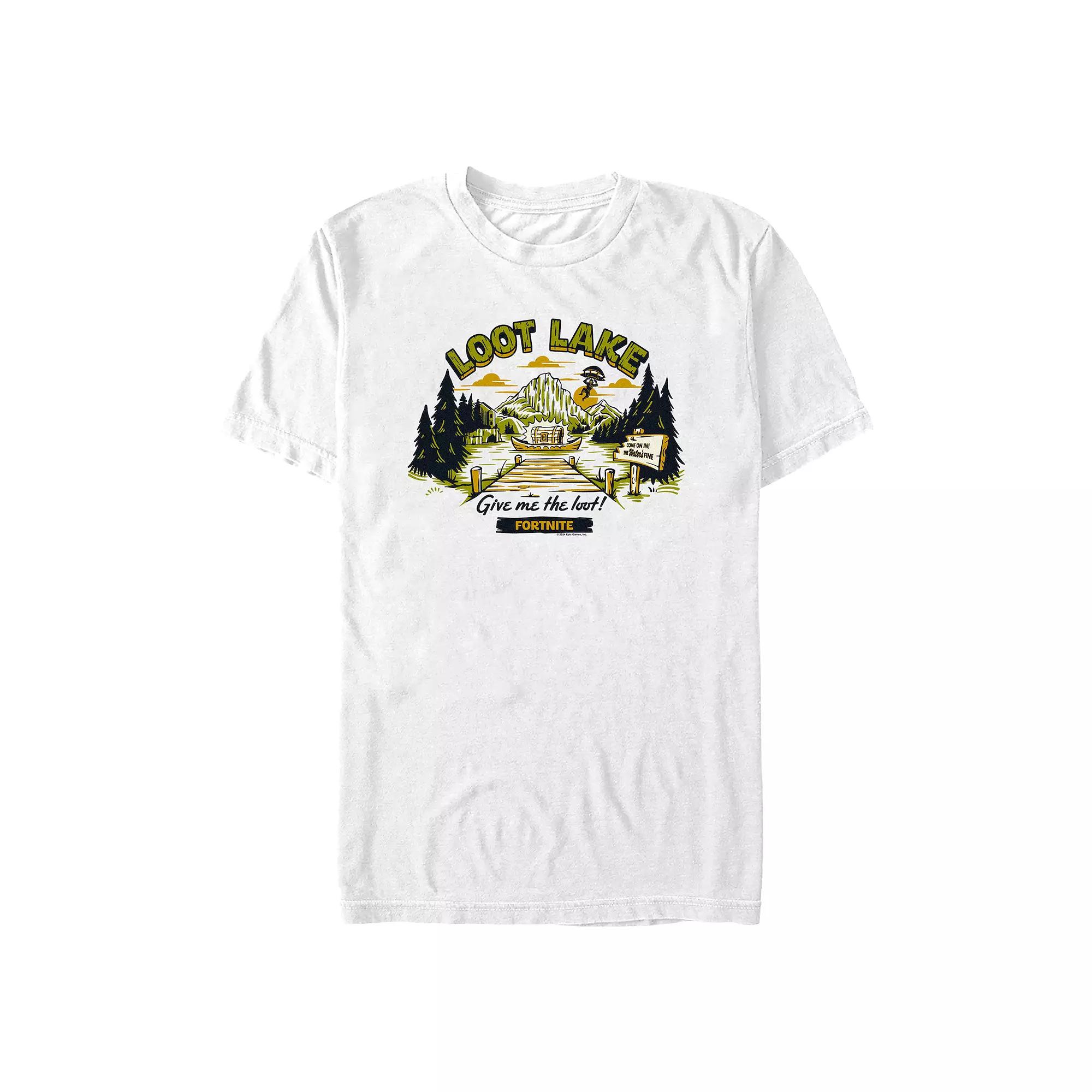 Men's Fortnite Loot Lake Postcard Graphic Tee,  Product Image