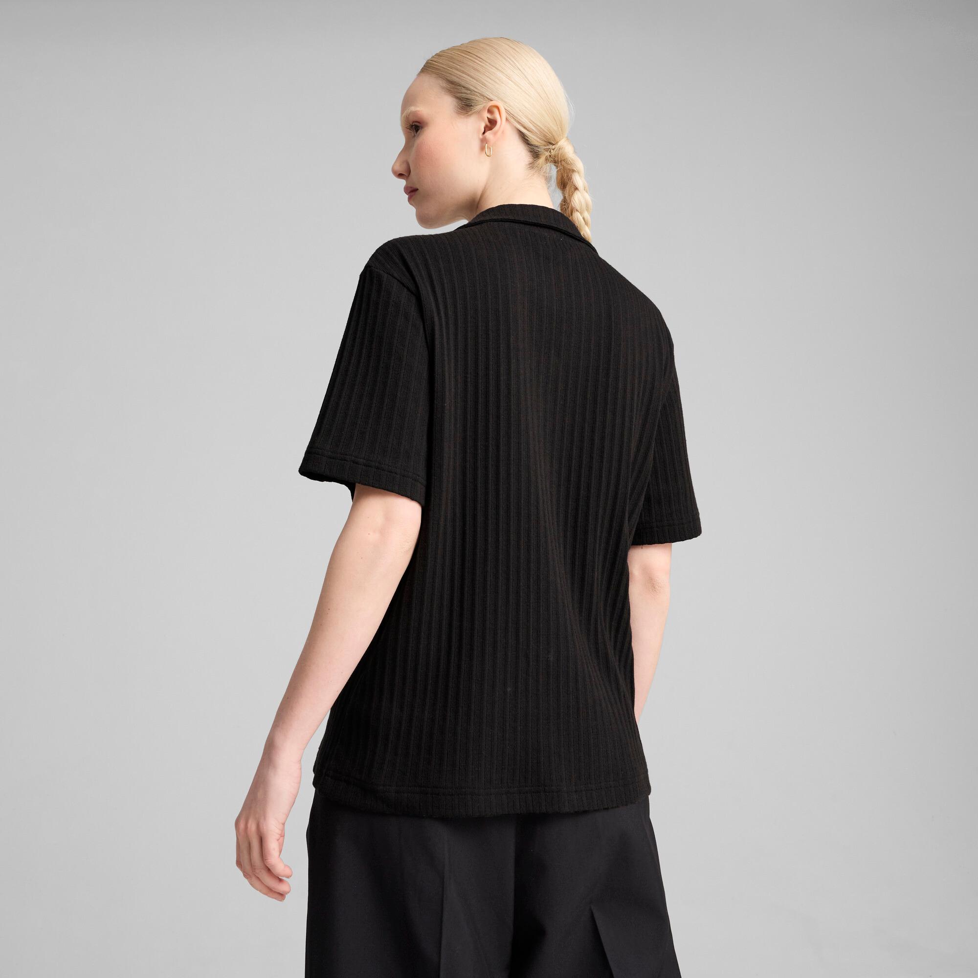 PUMA WARDROBE ESSENTIALS Women's Pointelle Shirt Product Image