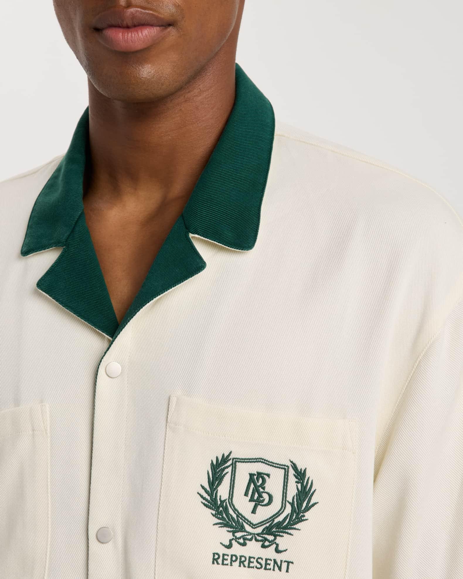 Men's Logo Crest Camp Shirt Product Image