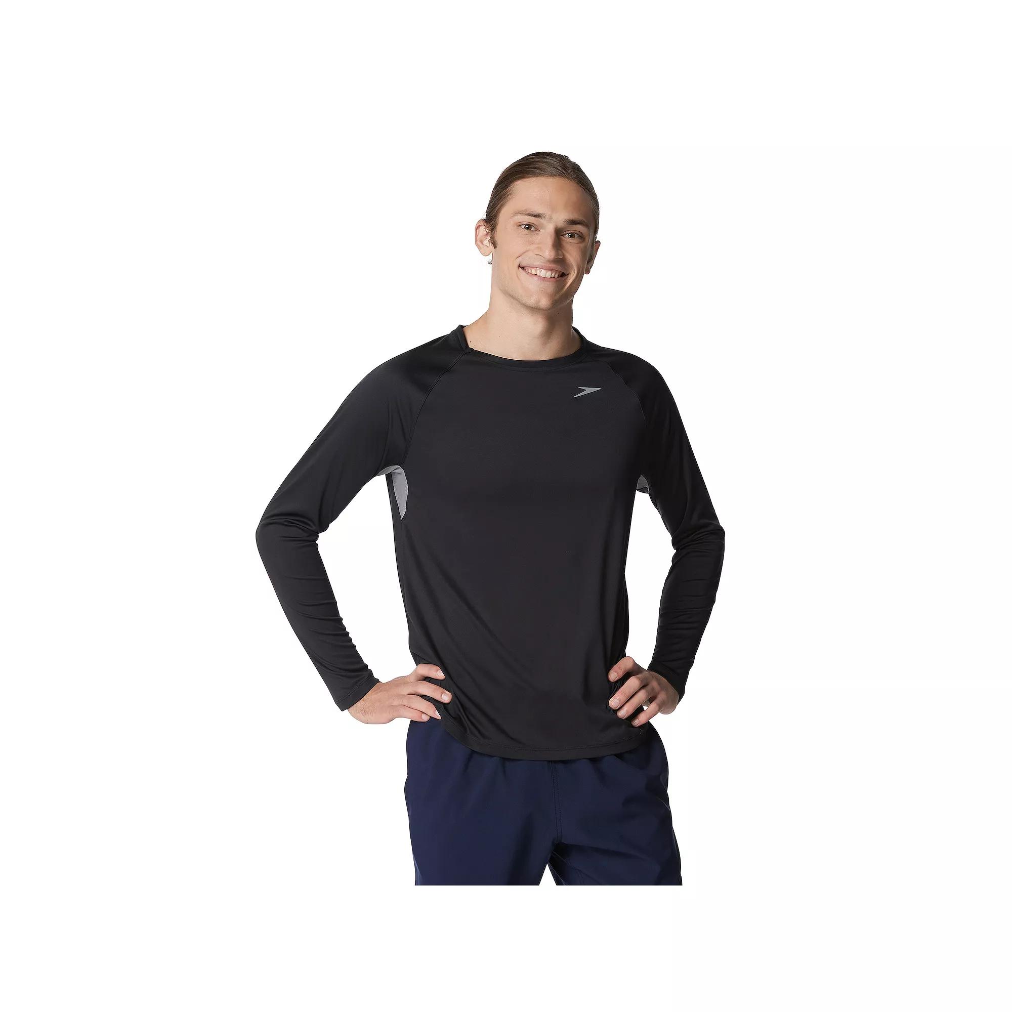 Mens Speedo Quick-Dry UPF 50+ Long Sleeve Swim Tee Product Image