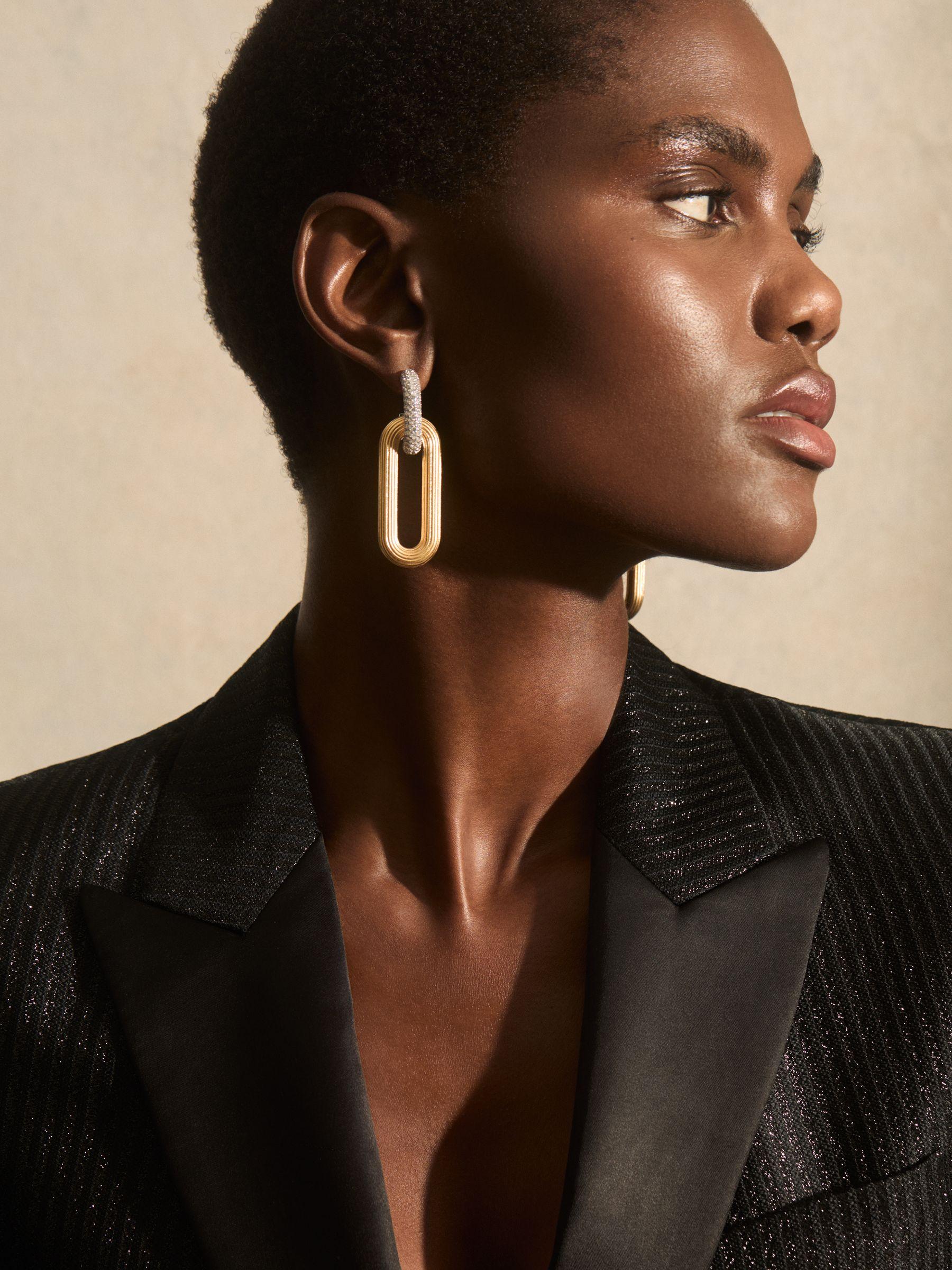 Tassel Drop Earrings in Gold Tone Product Image