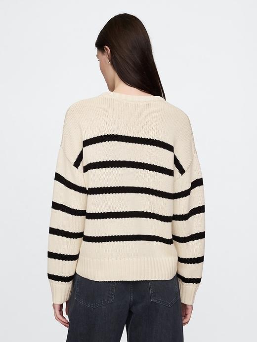 100% Cotton Relaxed Sweater Product Image