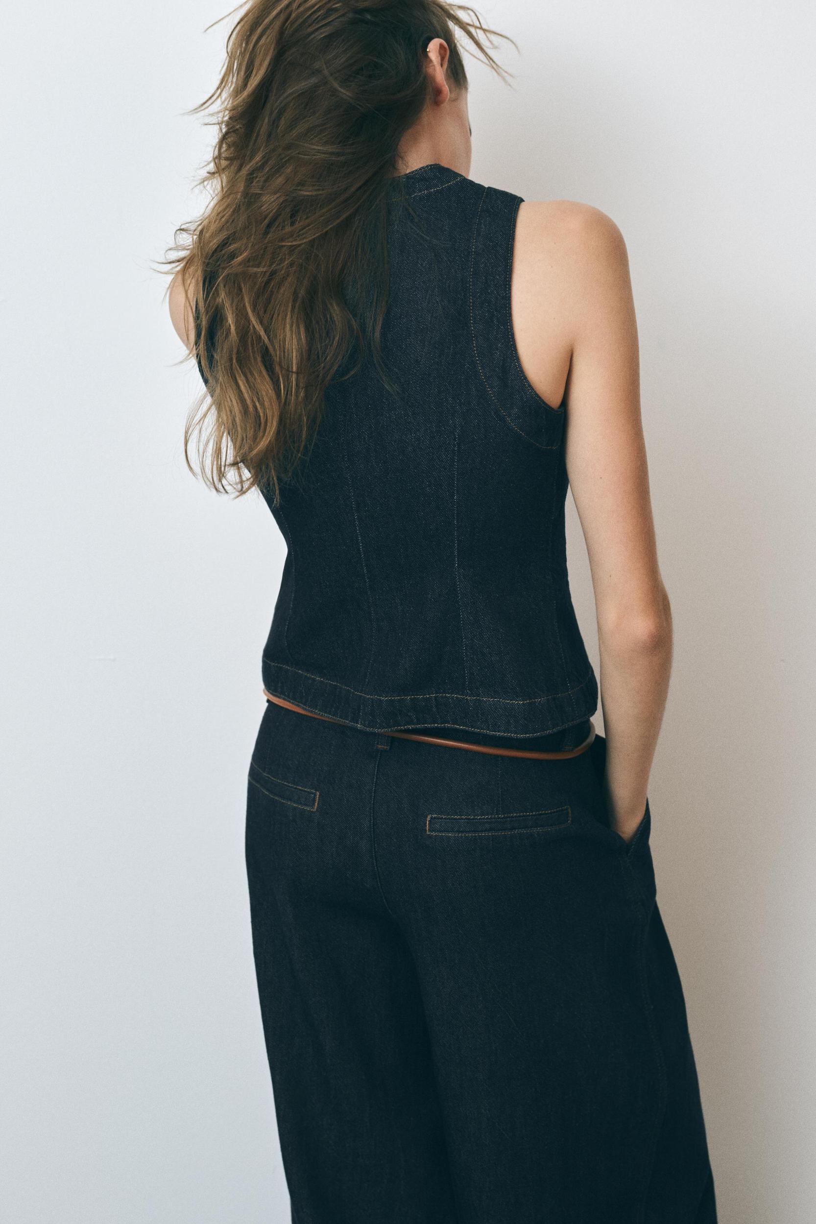 MID WAIST DARTED Z1975 WIDE LEG JEANS Product Image