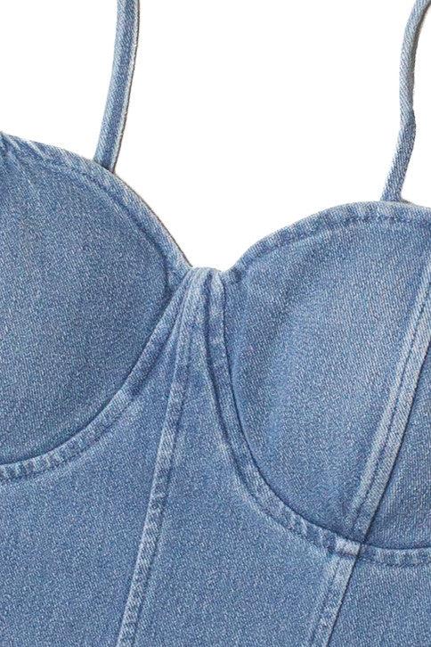 Denim Bustier Top Product Image