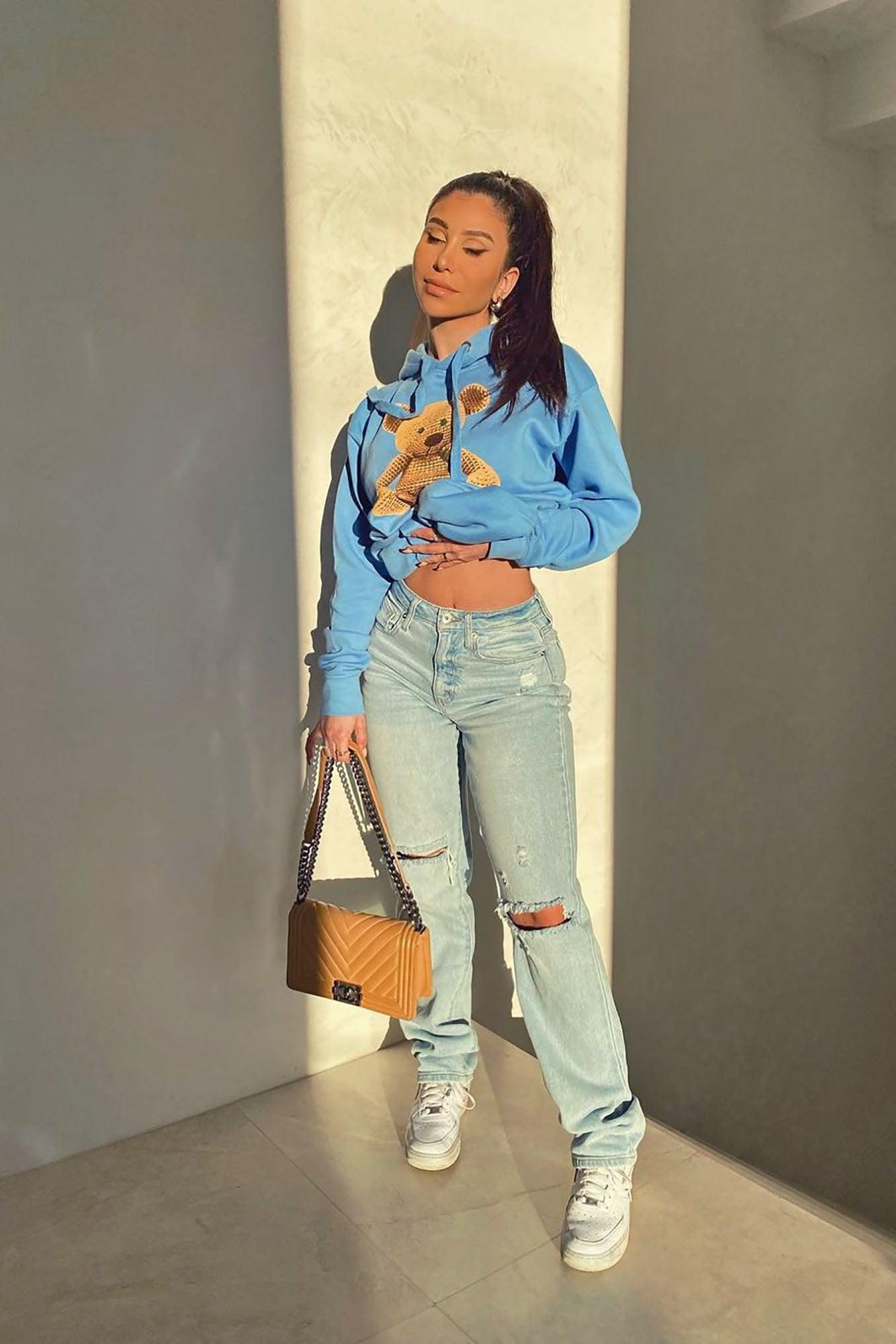 90's Nostalgia Straight Leg Jeans - Light Blue Wash Product Image