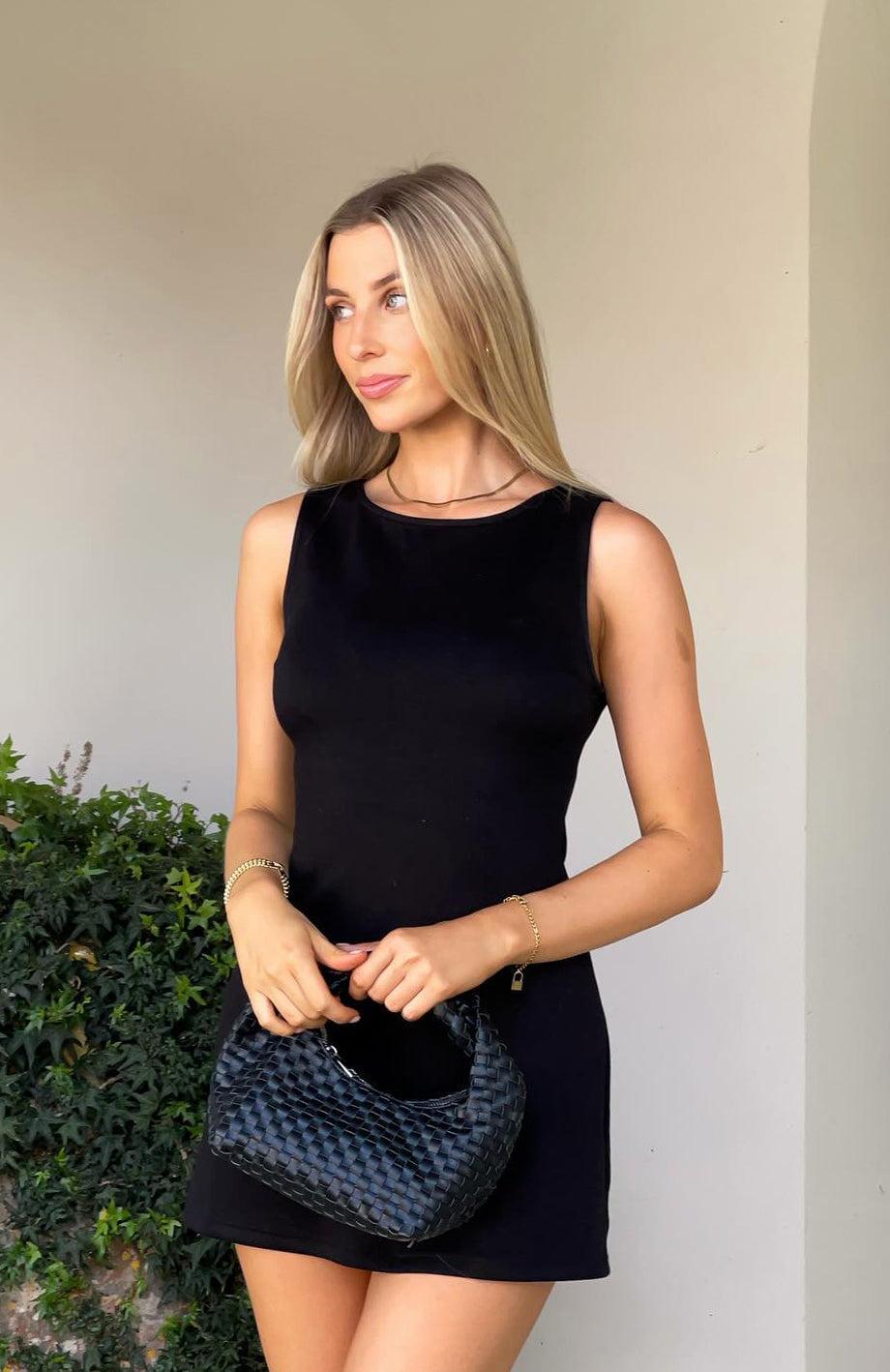 She's A Go Getter Mini Dress Black Product Image