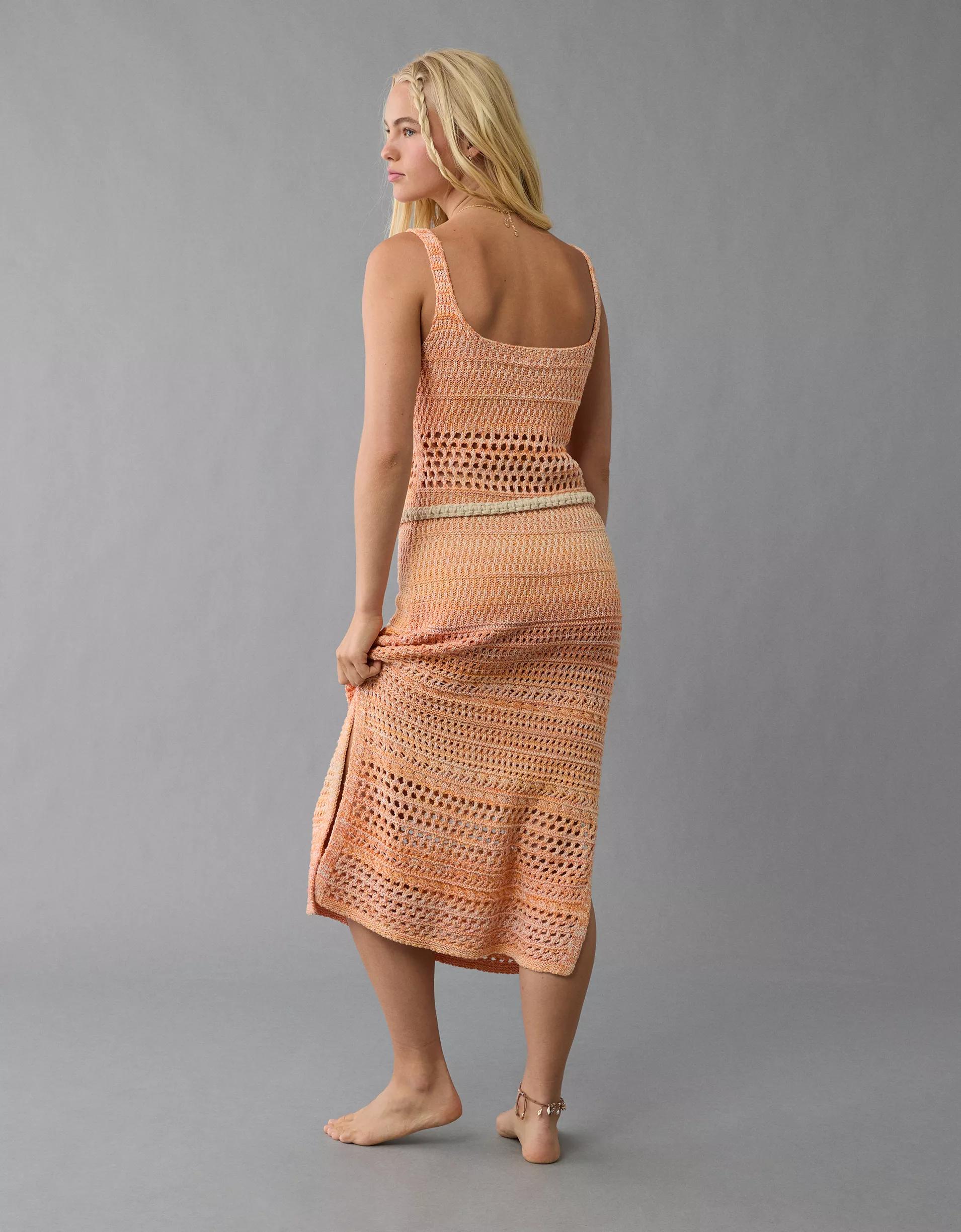 AE Bodycon Crochet Maxi Dress Product Image