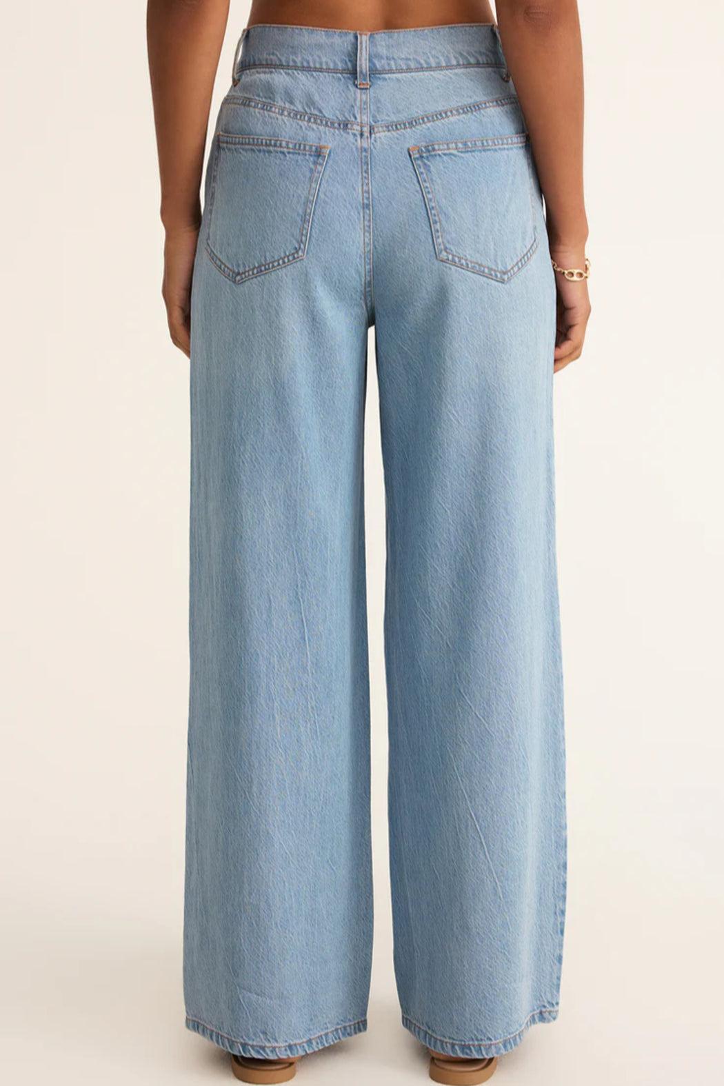 Mia Loose Wide Leg Denim Pant Product Image