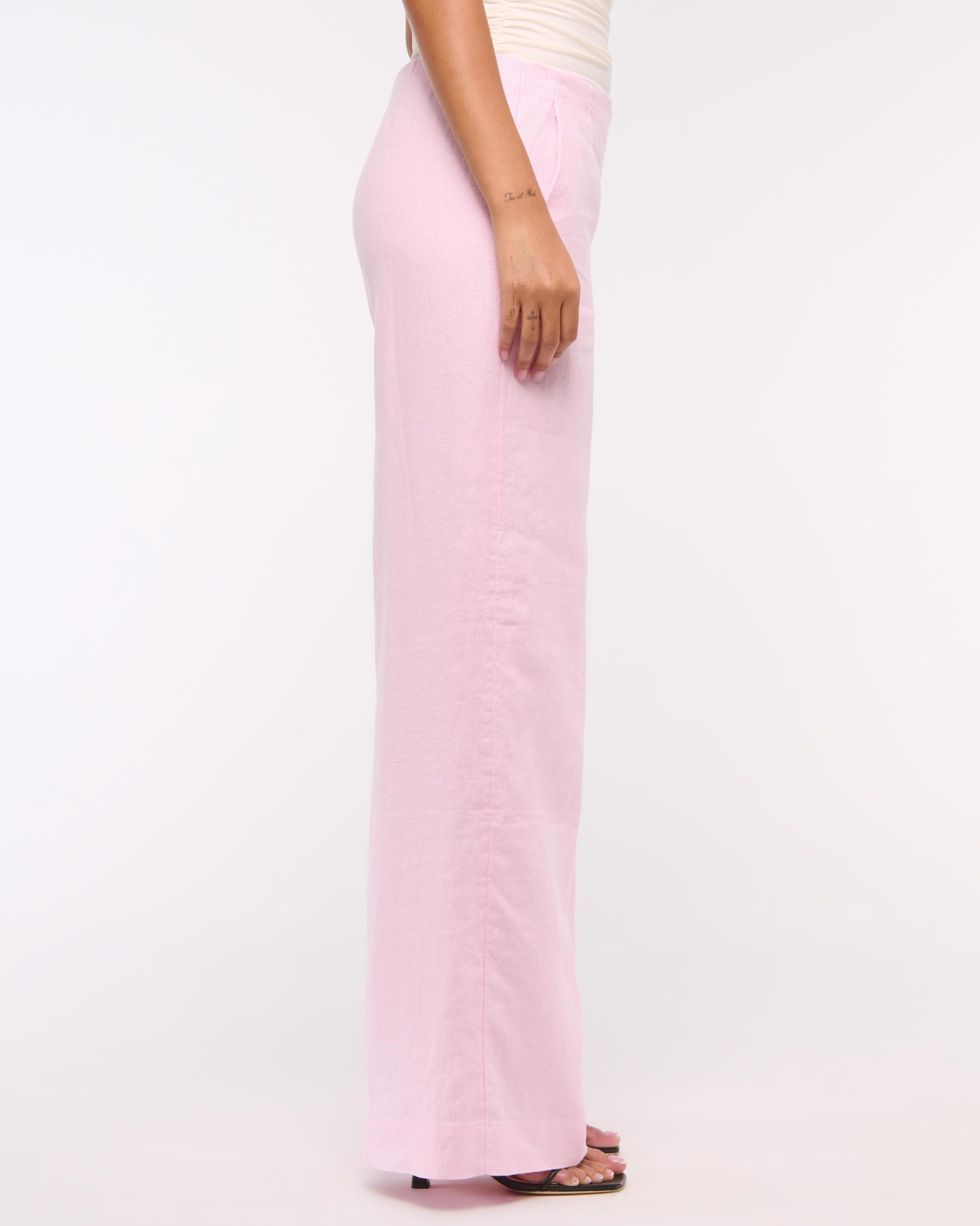 Premium Linen Tailored Ultra Wide Leg Pant Product Image