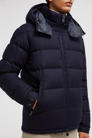 MONCLER Montgenevre Wool Down Jacket In Navy Product Image