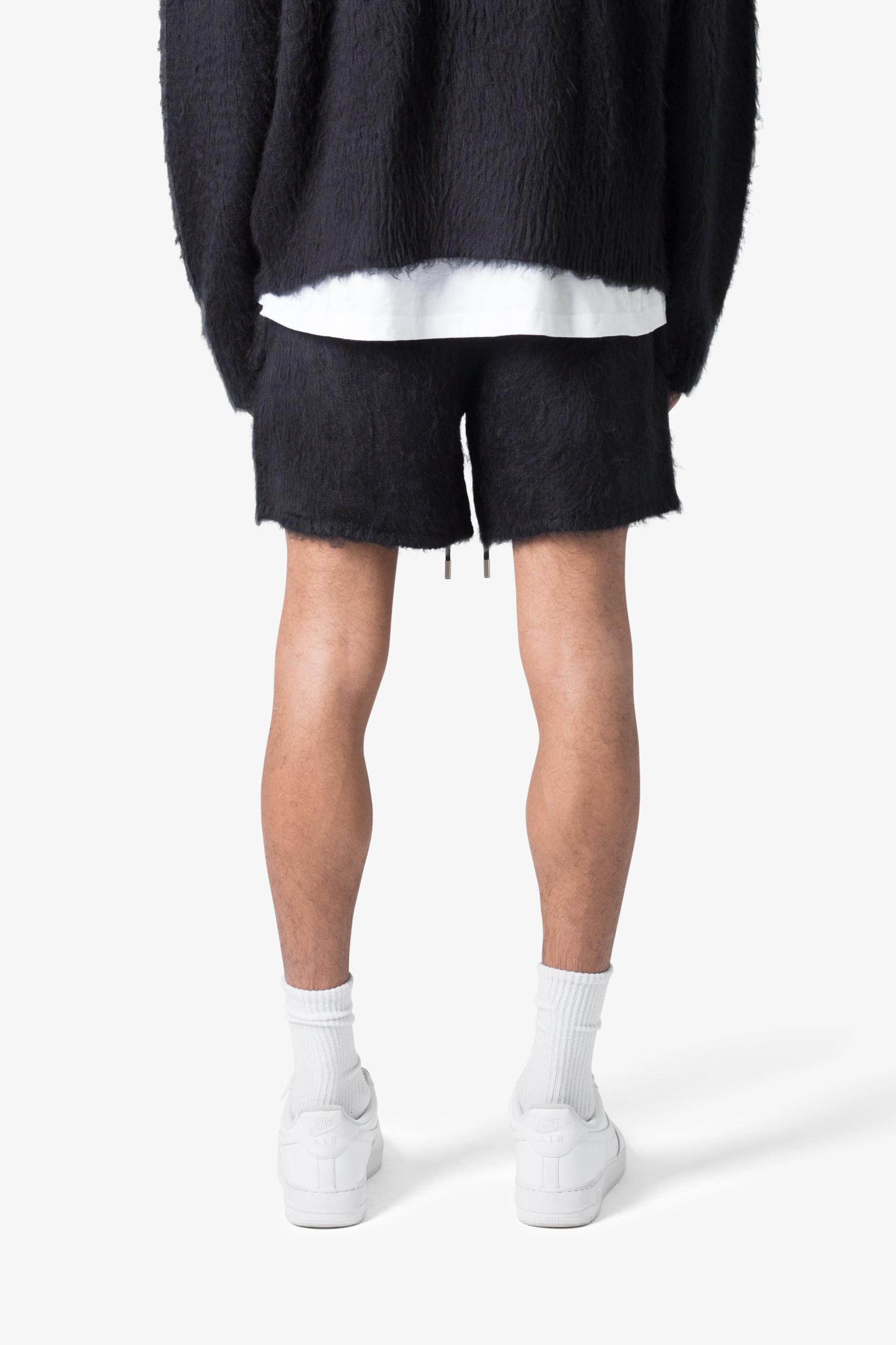 Fuzzy Sweatshorts - Black Product Image