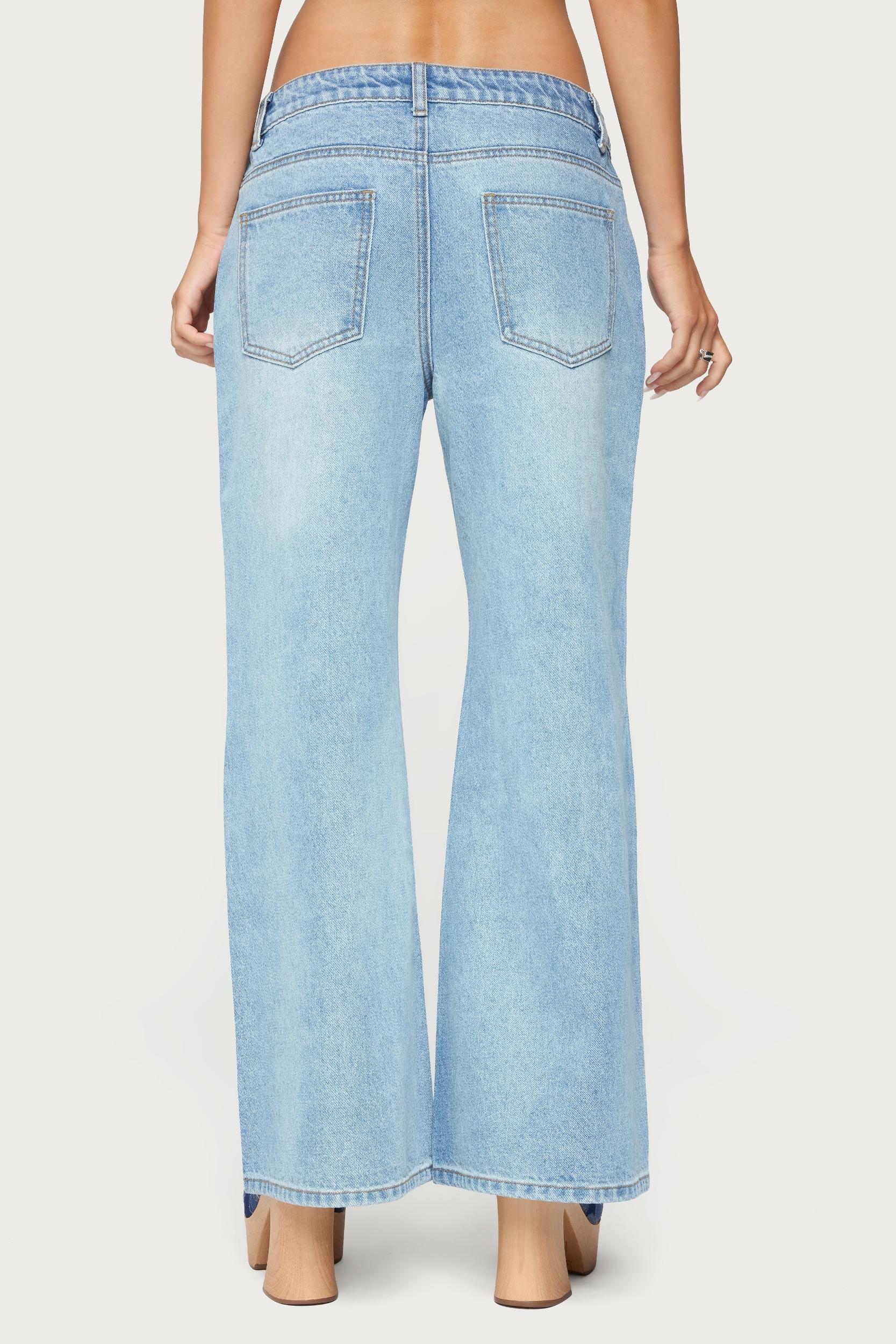 Petite Low Rise Bootcut Jeans Product Image
