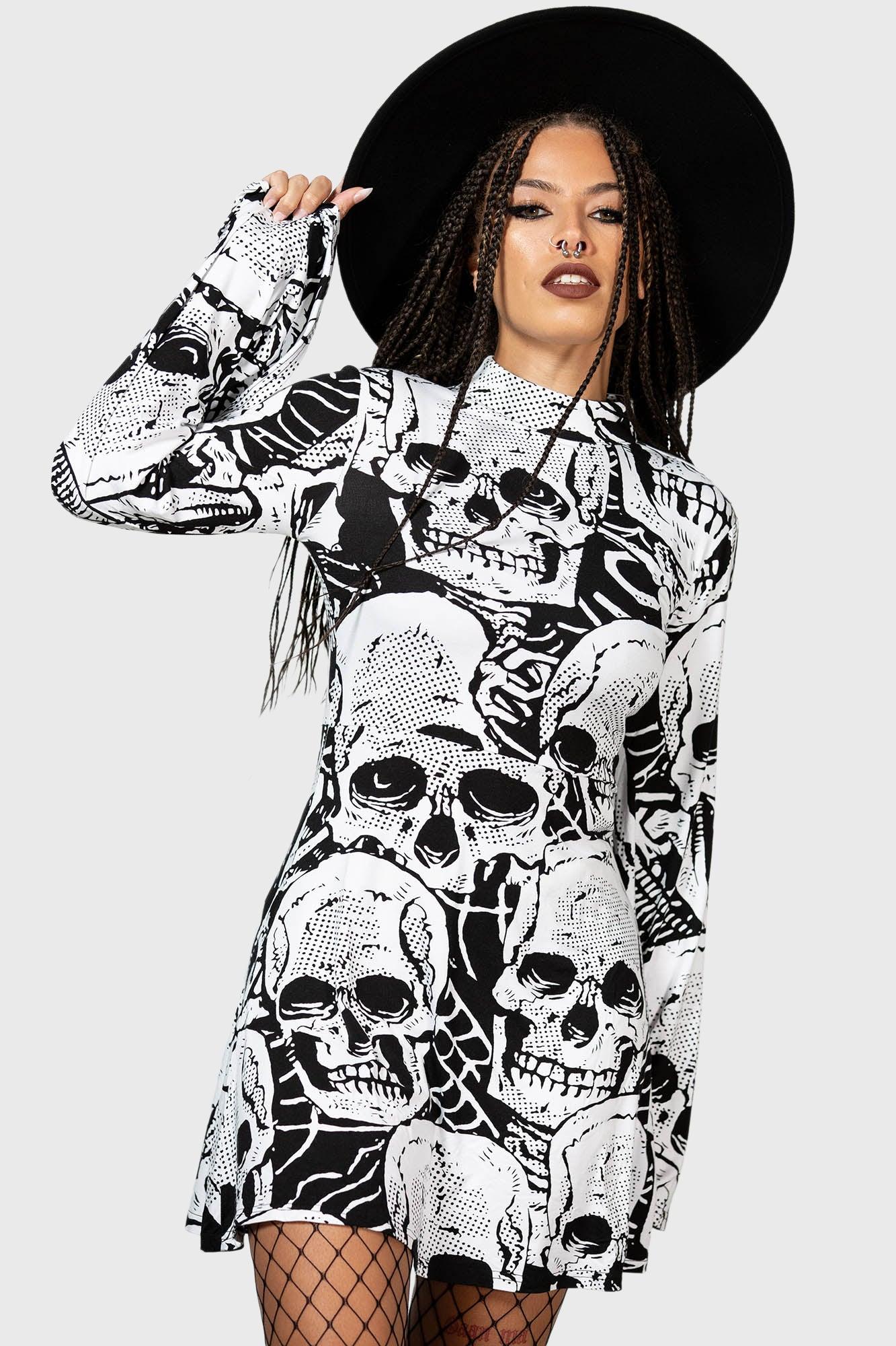 Skeleton Season Mini Dress Product Image