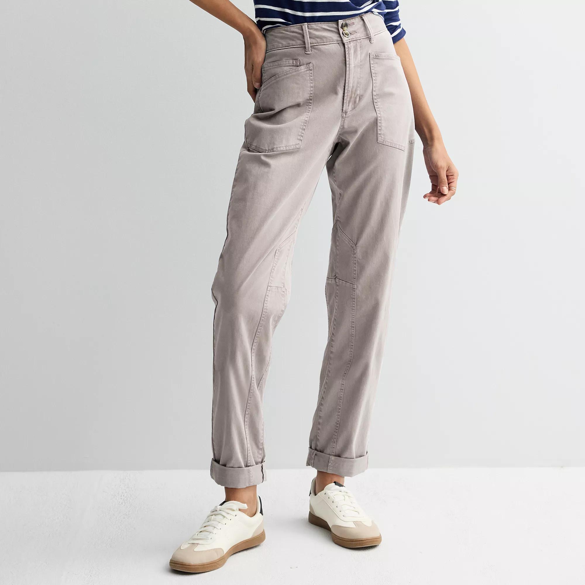 Women's Sonoma Goods For Life® Utility Fashion Pants, Size: 10, Cloud Animal Product Image