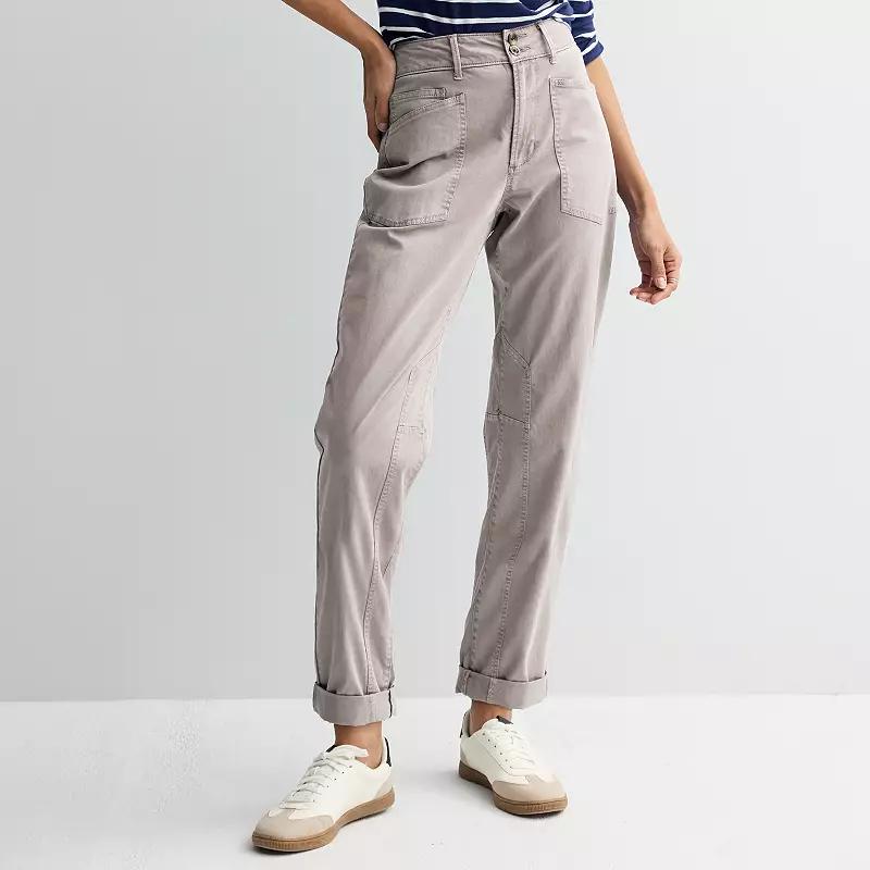 Women's Sonoma Goods For Life® Utility Fashion Pants, Size: 10, Cloud Animal Product Image