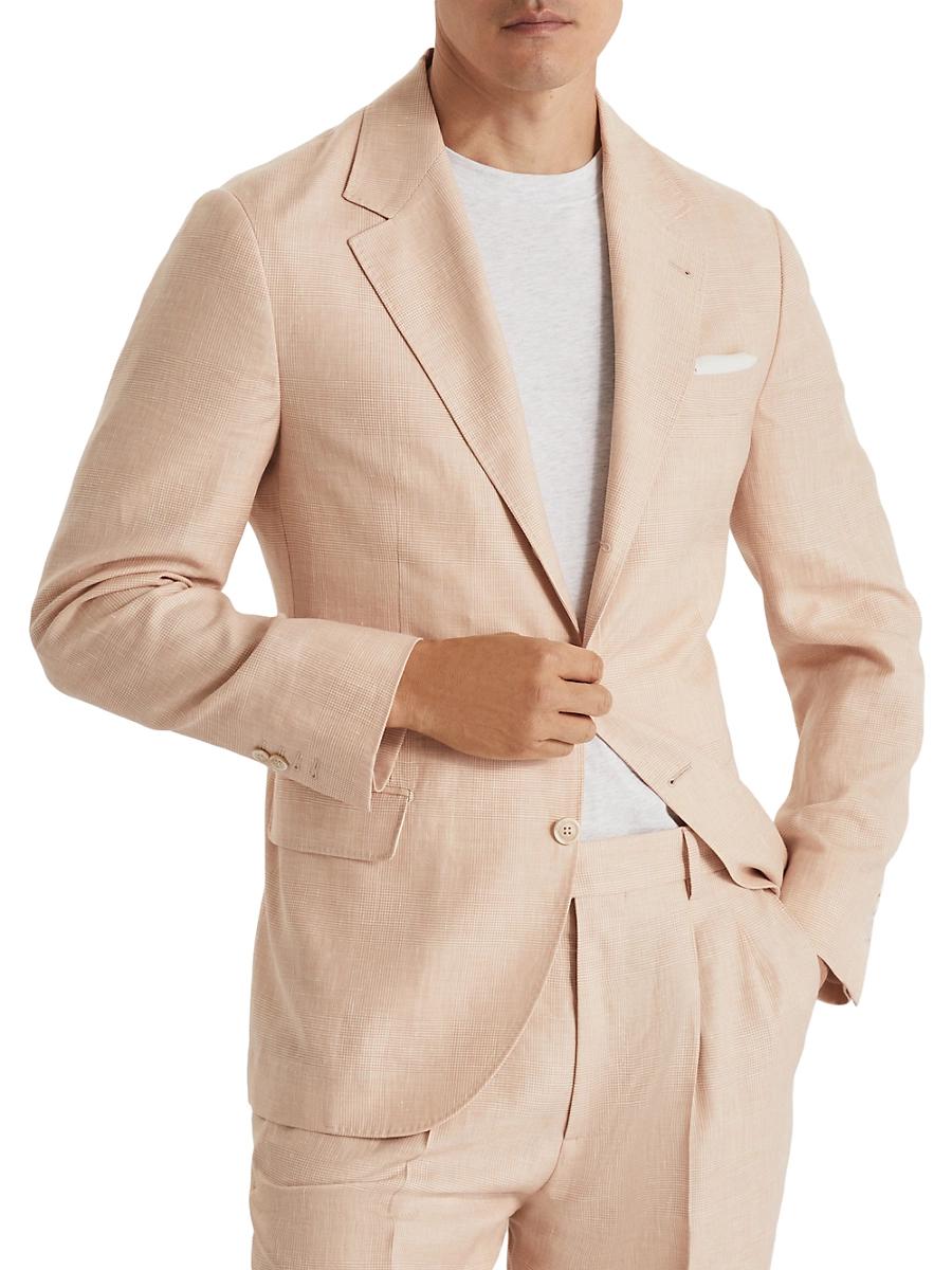 Mens Prince of Wales Deconstructed Blazer Product Image