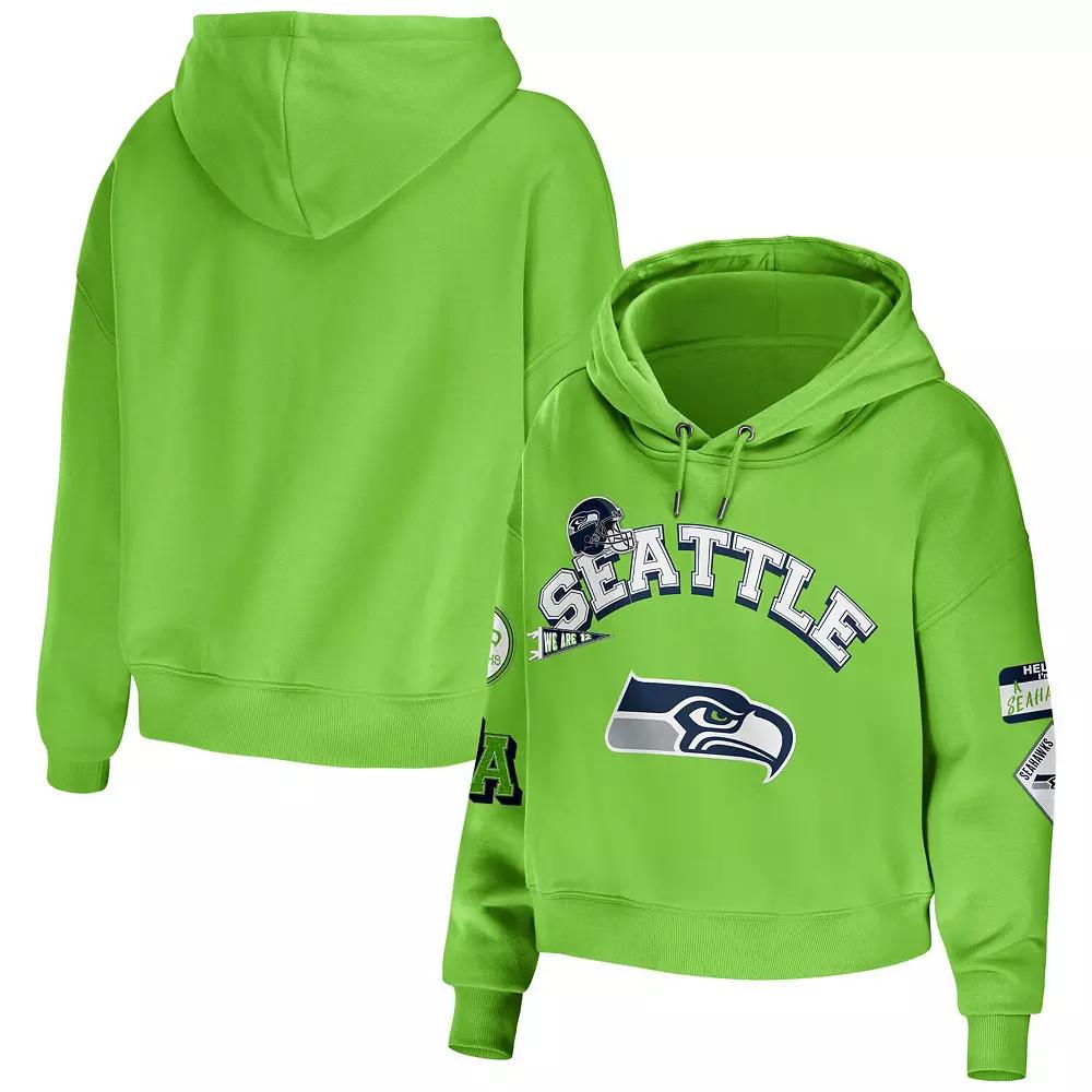 Women's WEAR by Erin Andrews Neon Green Seattle Seahawks Plus  Product Image