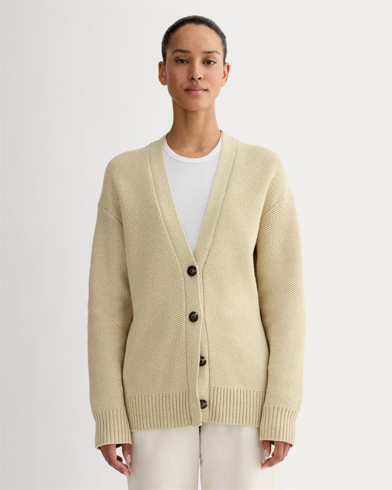 Womens Cotton Honeycomb Cardigan by Everlane Product Image