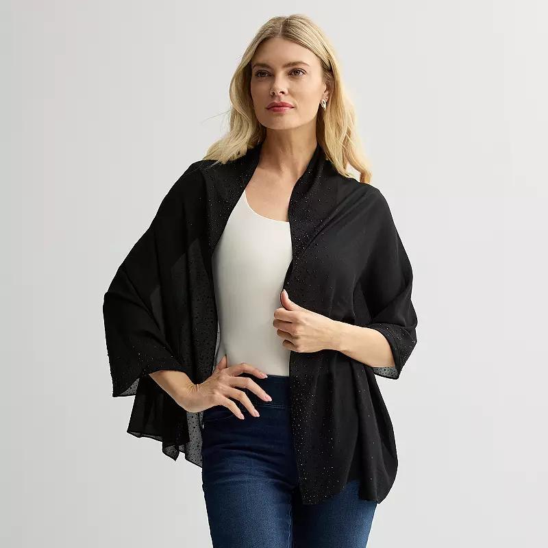 Women's Nine West Gemstone Shine Wrap, White Product Image