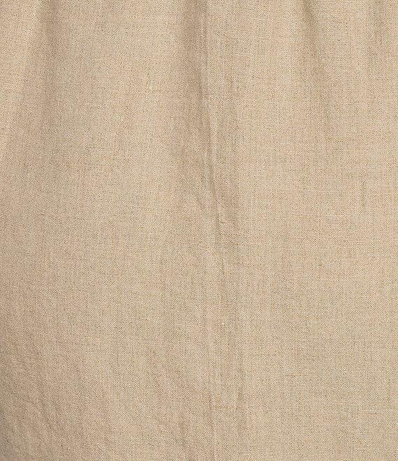 Eileen Fisher Plus Size Organic Linen Gathered Pull-On Skirt Product Image