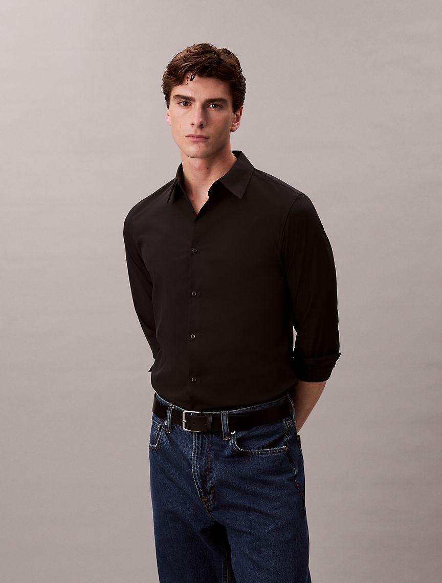 Supima Stretch Cotton Slim Shirt Product Image