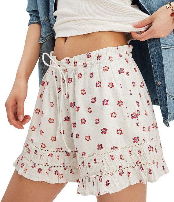 Free People Cambridge Floral Print Drawstring Shorts Product Image