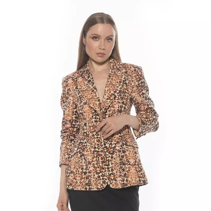 Women's ALEXIA ADMOR Tau Scrunched Sleeve Blazer,  Product Image