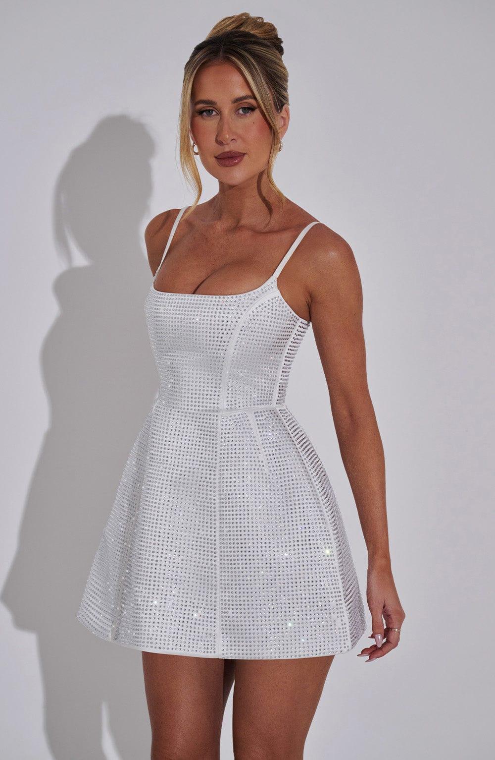 Emma Mini Dress - Ivory Product Image