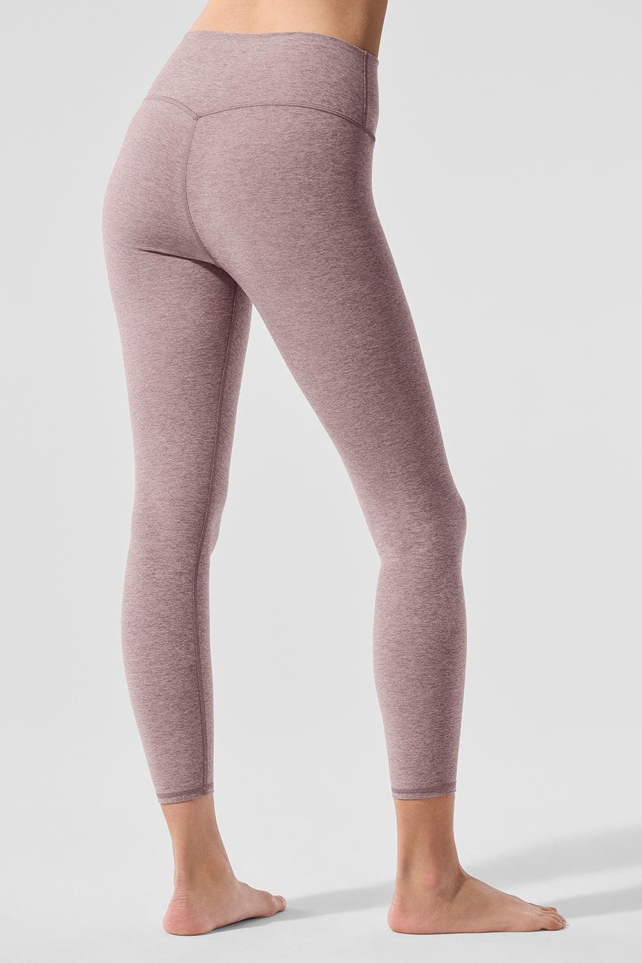Alosoft High-Waist 7/8 Highlight Legging - Dark Pink Quartz Heather Female Product Image