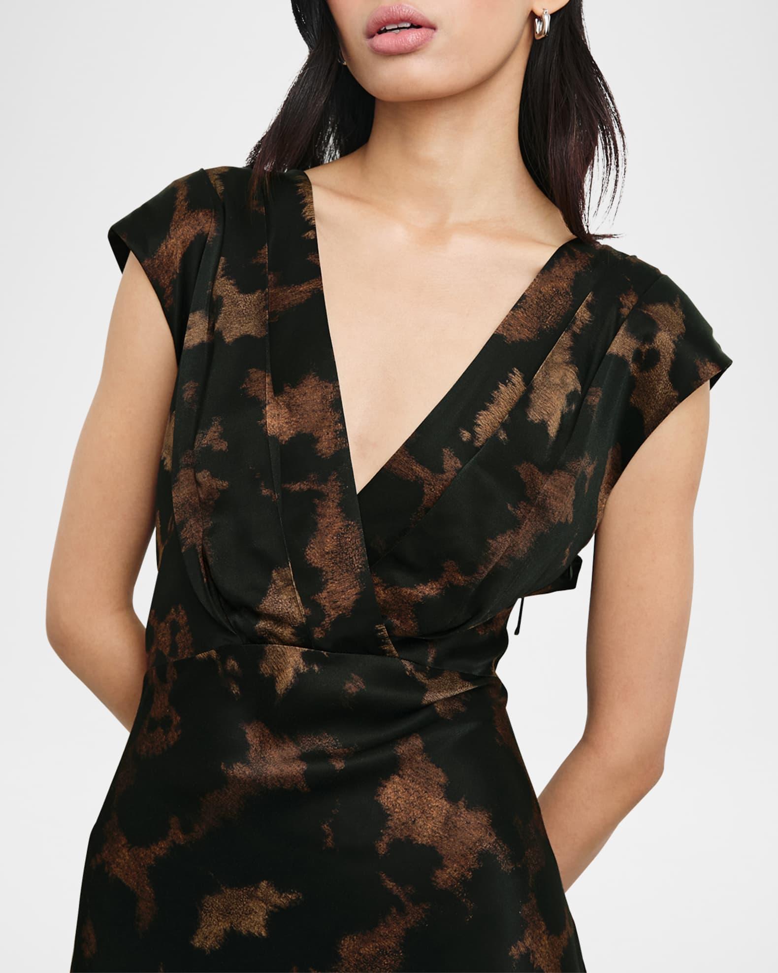 Odella Satin Midi Dress Product Image