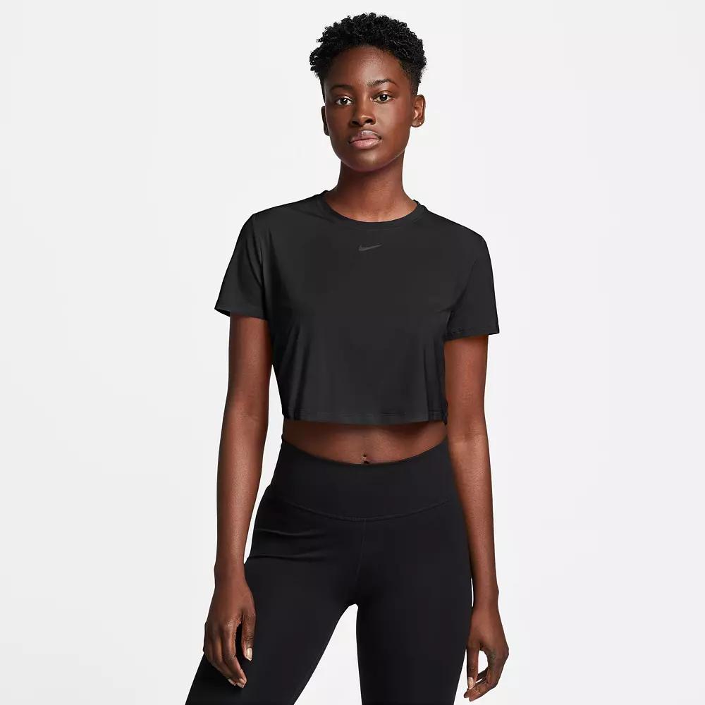 Women's Nike One Dri-FIT Crop Short Sleeve Top,  Product Image