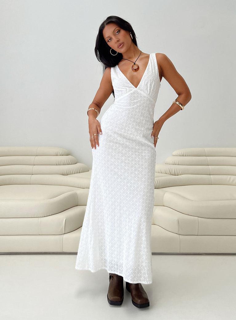 Nellie Maxi Dress White Product Image