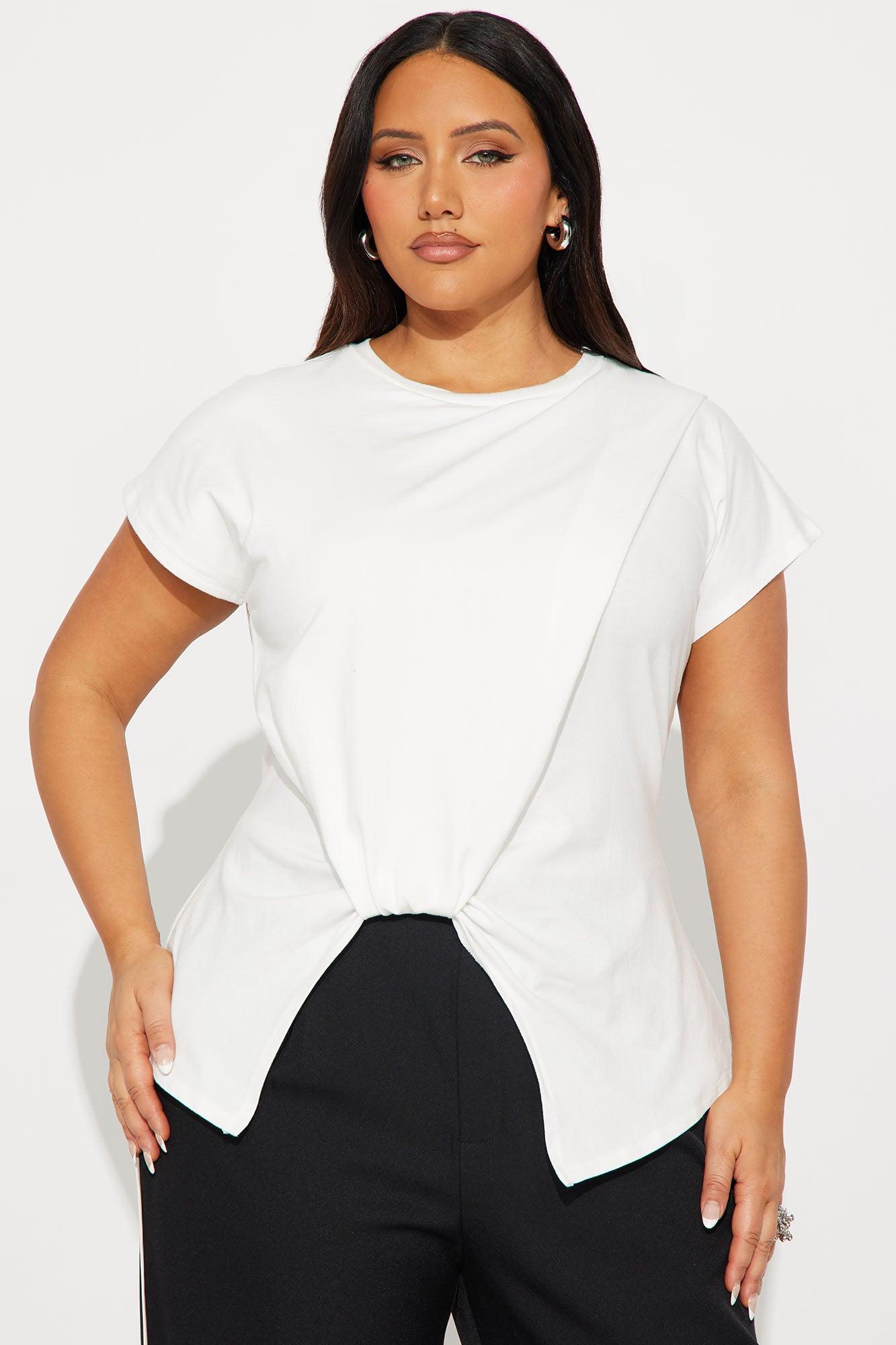 Honesty Short Sleeve Top - Off White Female Product Image